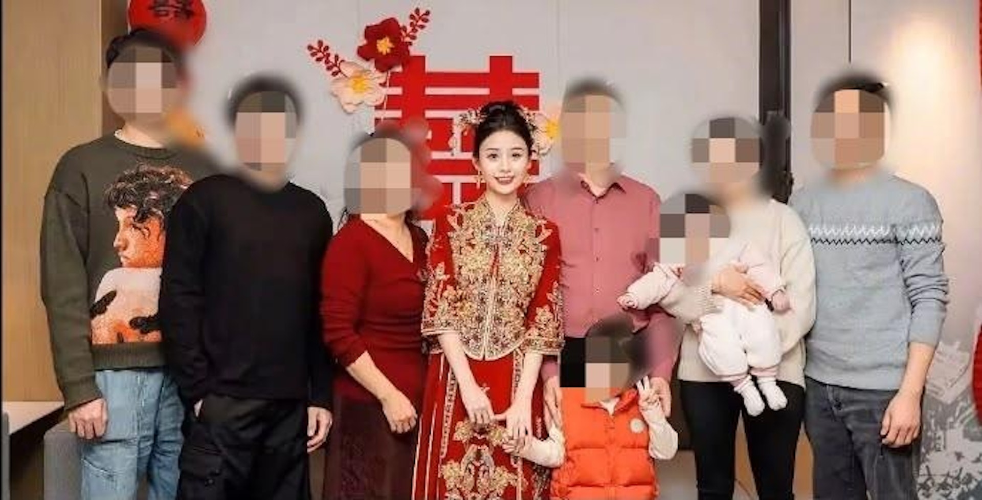 之前網民流出疑似王曉慧結婚相片。