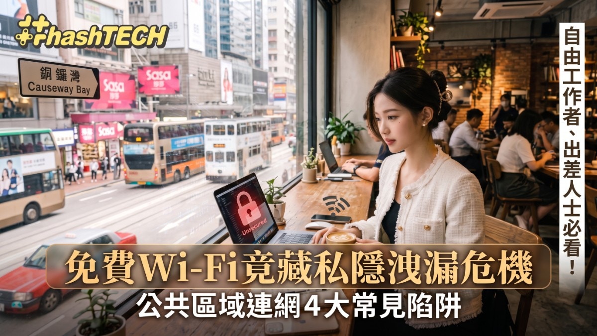 公共Wi-Fi四大陷阱曝光 中環銅鑼灣工作者需警惕 附VPN防護教學