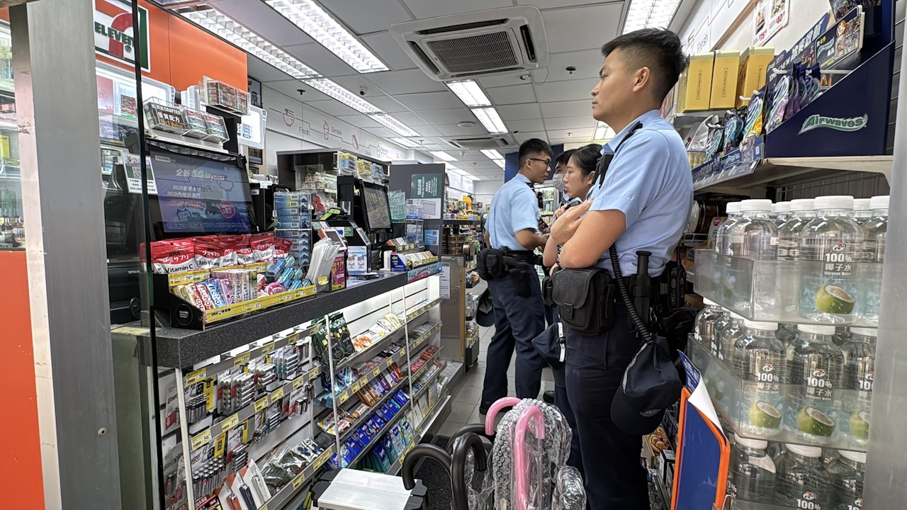 灣仔7-Eleven遭男子毀收銀機等物品 拉閘暫停營業 警列刑毀追查