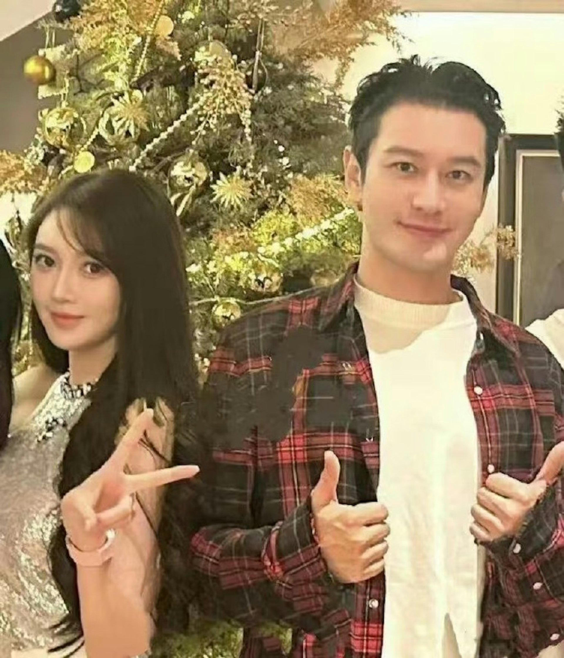 除Angelababy外,亦有网民推测其言论可能指向上任前女友叶珂,或纯粹泛指演艺圈内的同行好友。左为叶柯,右为黄晓明。