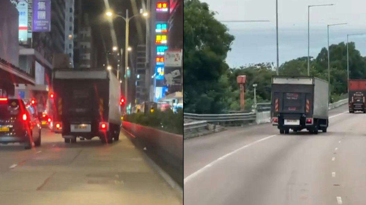 有片|貨車鬧市公路斜行如漂移 旁人避之則吉 專家分析4大成因