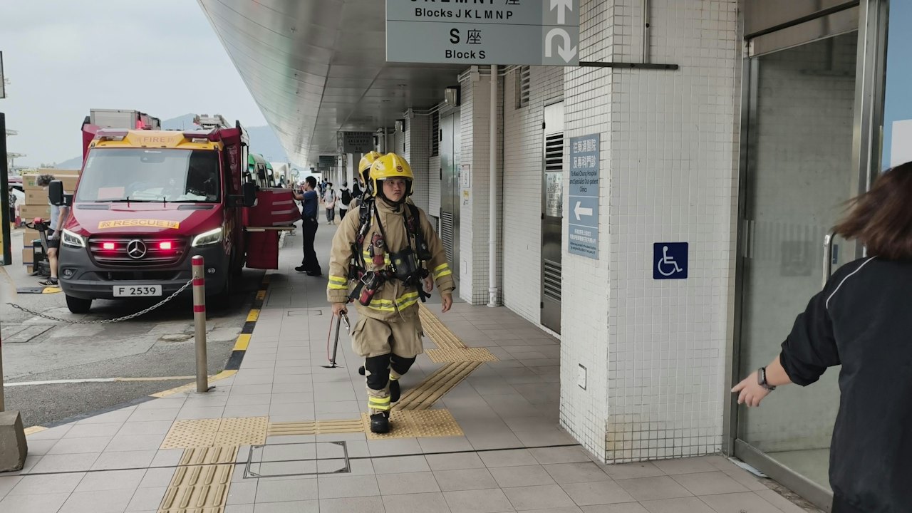 瑪嘉烈醫院G座疑氣體洩漏 3樓層職員及病人要疏散