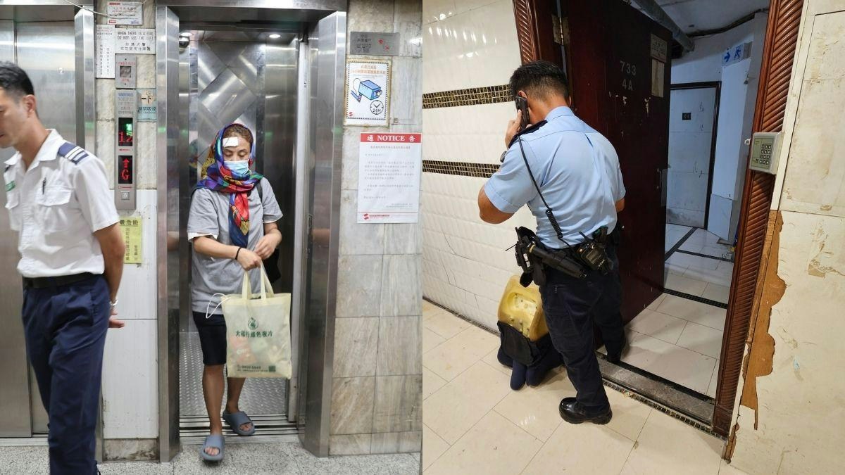旺角振宜大廈女子稱遭數名惡煞持刀襲擊　頭傷清醒送院