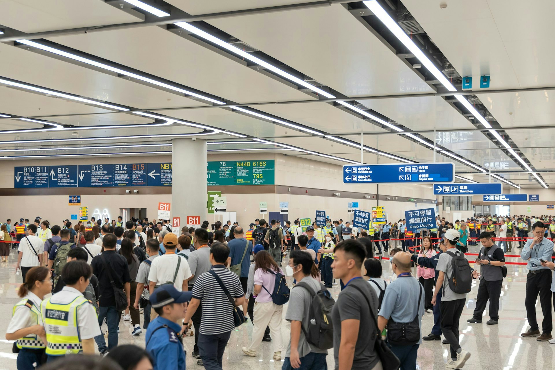 新皇崗口岸8月29日進行第四次大型演練,超過兩萬名公務員參與。
