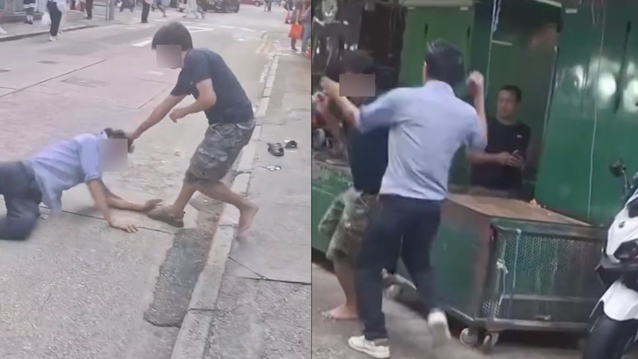 街頭MMA.有片|油麻地兩躁漢互毆 扯髮出拳拖鞋打臉打到出馬路