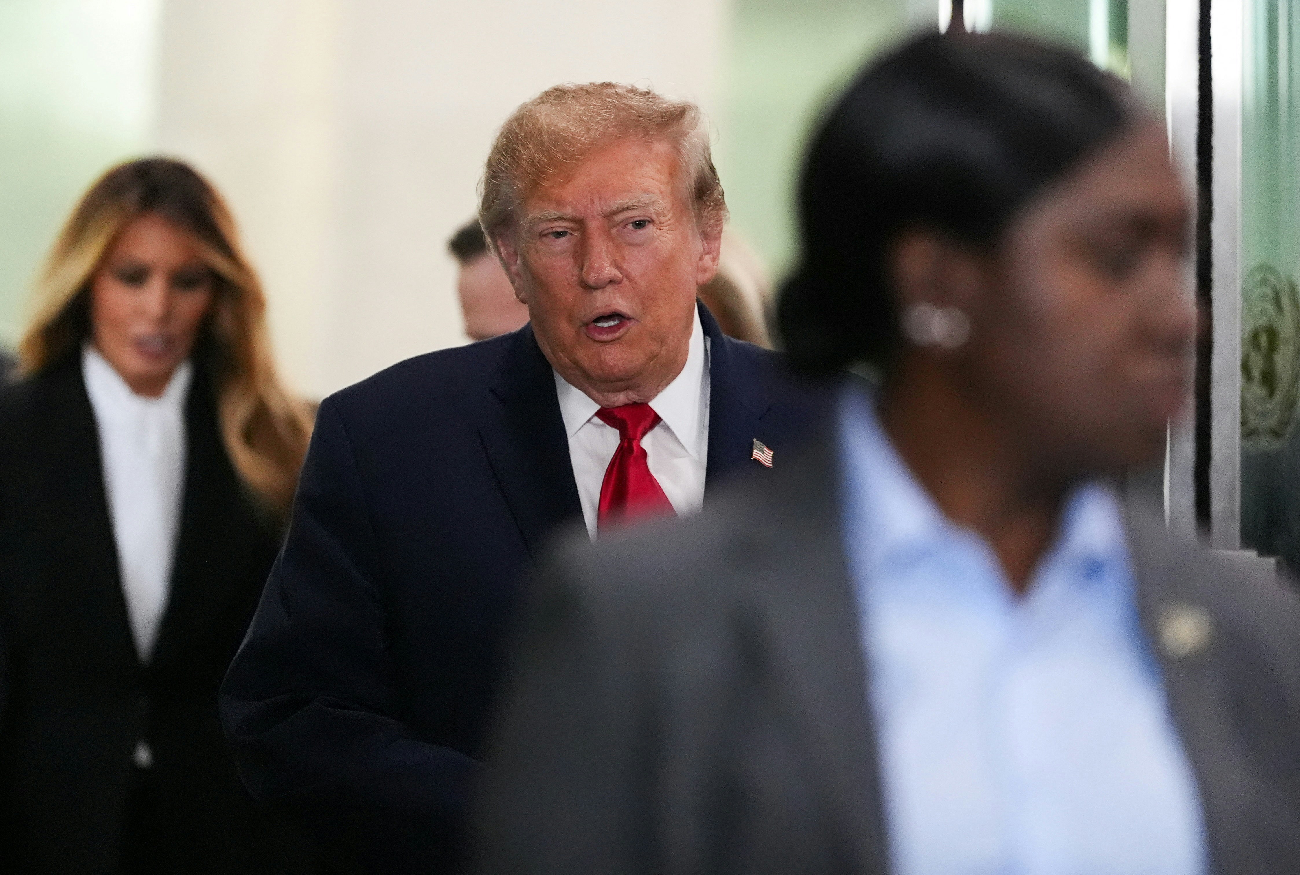 美国总统特朗普2026年9月22日在纽约前往出席联合国大会(Reuters)