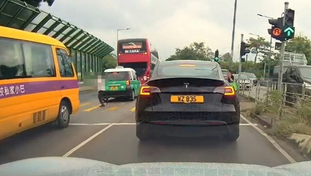 八鄉致命車禍|車CAM揭女途人疑衝燈攝車罅肇禍 途人紛救助