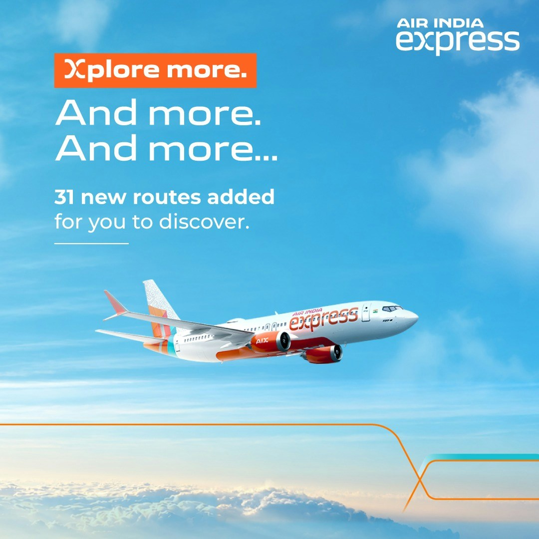 图为印度快运航空（Air India Express）的海报。（X@AirIndiaX）