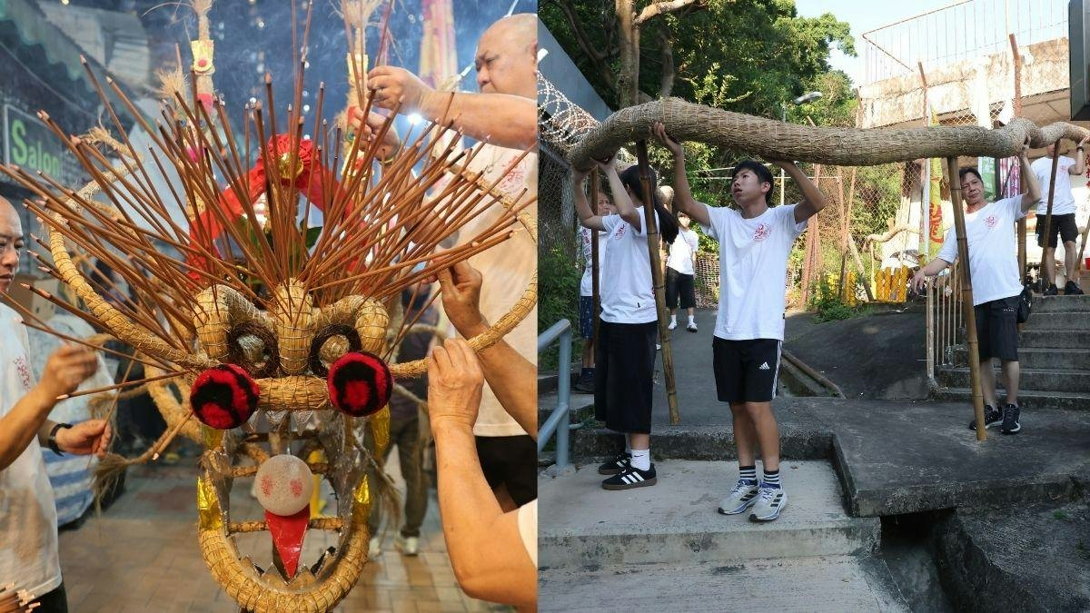 迎月夜薄扶林村設「薪火相傳」遊村活動 青少年初體驗舞火龍文化