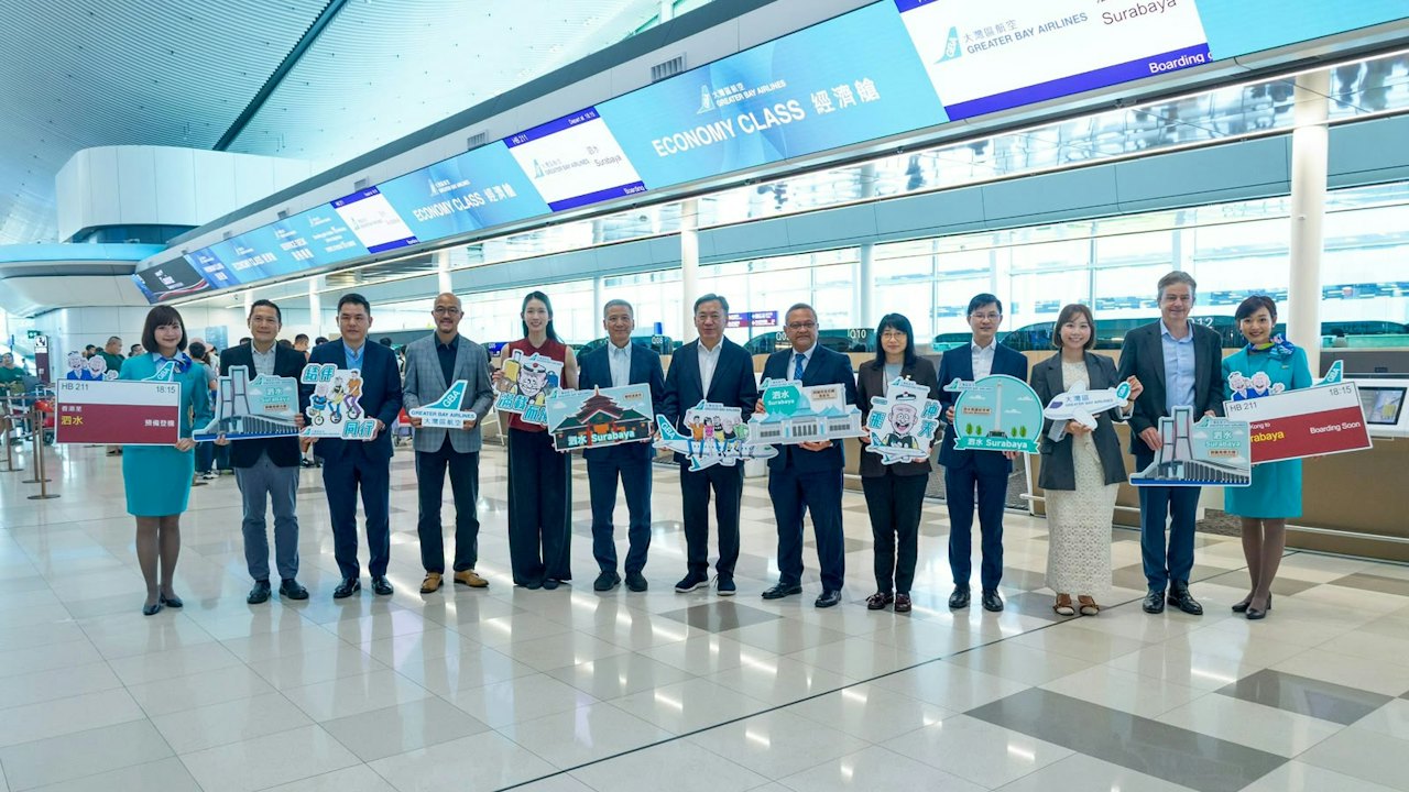 大灣區航空拓展東南亞網絡 首條印尼航線開通 每周四班直飛泗水