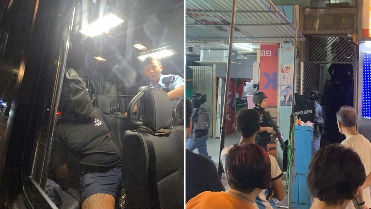 佐敦澳洲籍醉男持仿製曲尺手槍被捕 反恐特警隊到場 警持槍戒備