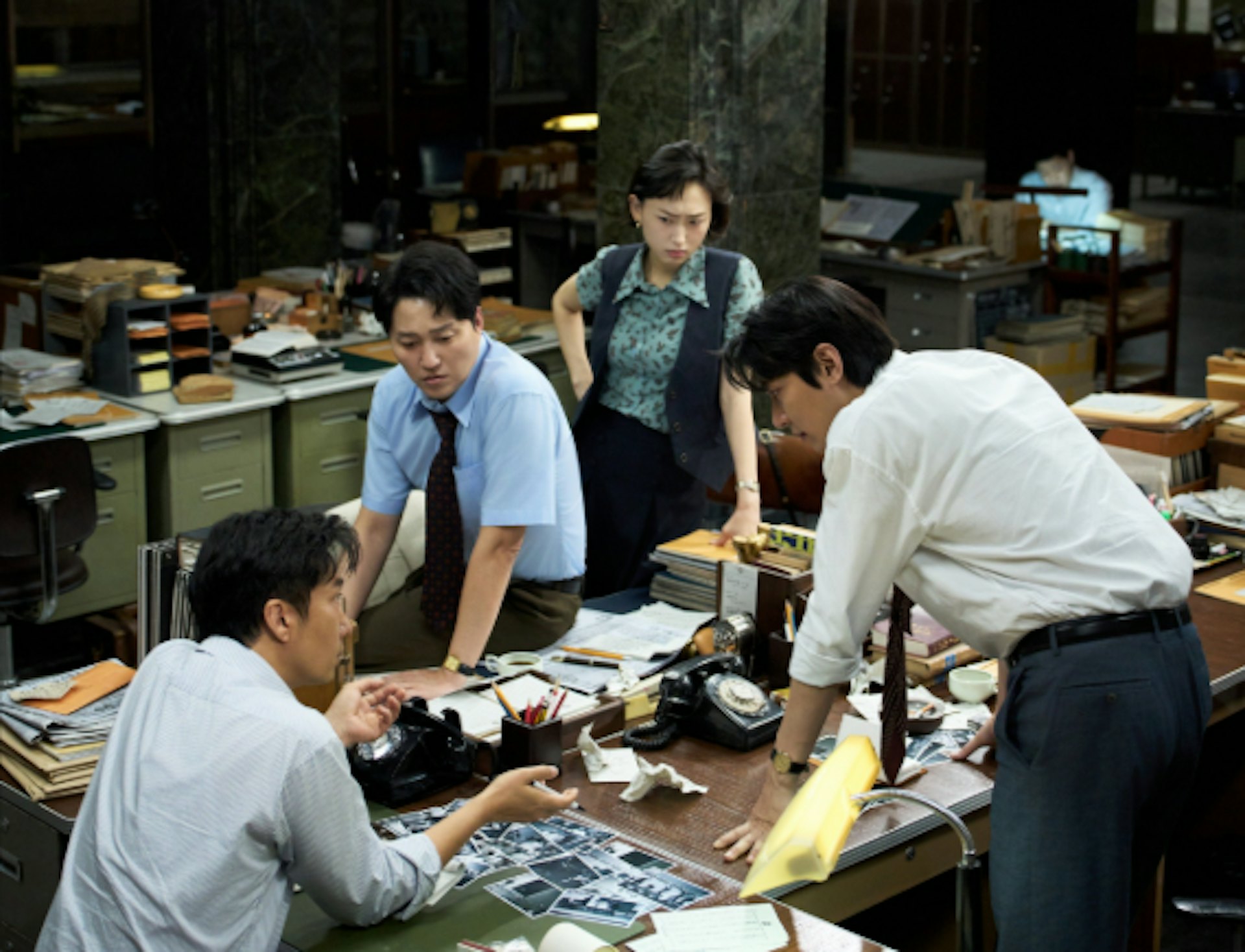 由李敏鎬、柳海真及朴海日主演的韓片《暗殺者們》(암살자(들) )近期在韓國火熱上映。(X@hivemediacorp)