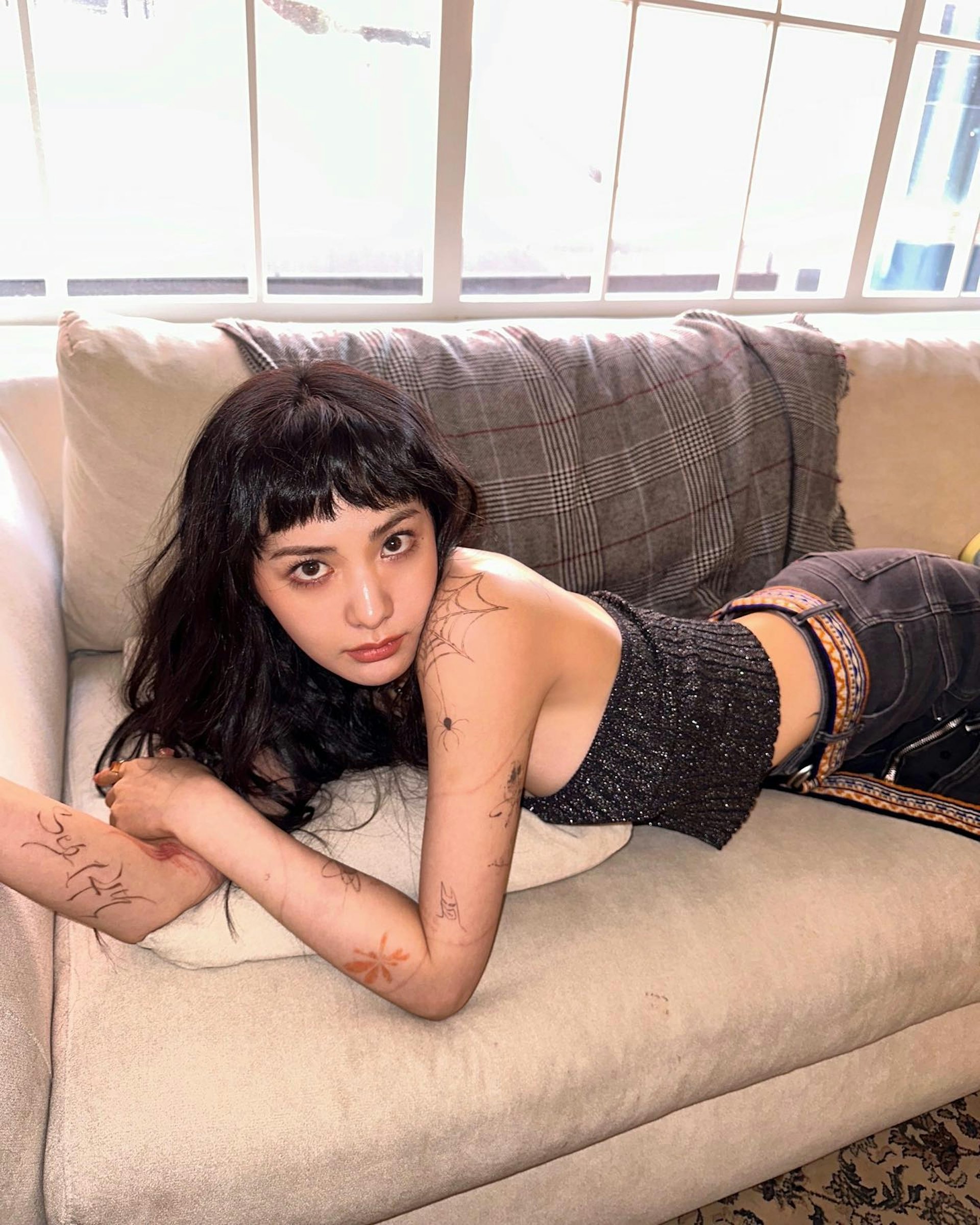 Nana曾經有大面積紋身。(Instagram@jin_a_nana)