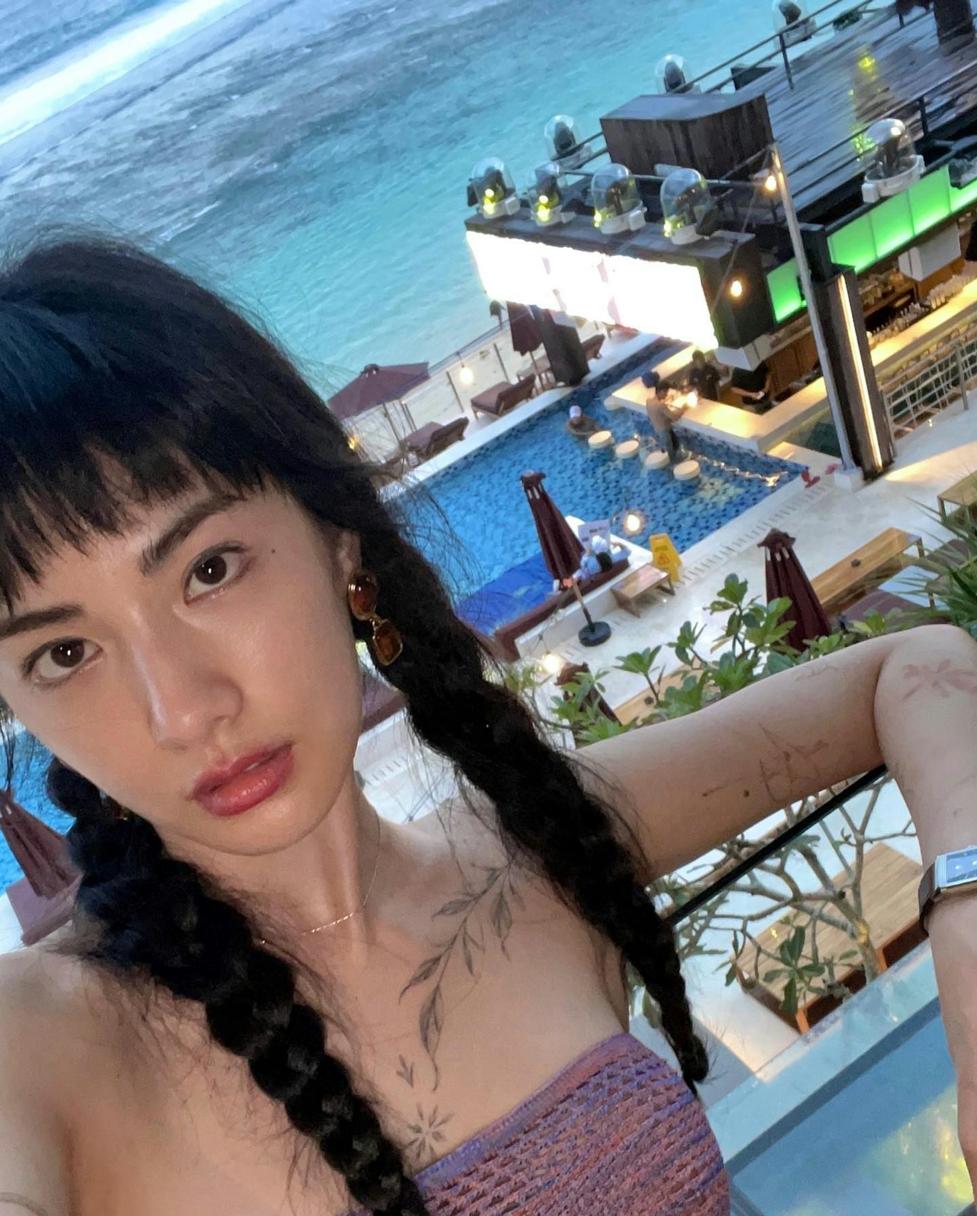 Nana曾經有大面積紋身。(Instagram@jin_a_nana)