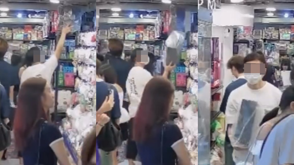 CCTV直擊|旺角男子玩具店偷5000元模型 店主公開天眼懸紅追緝