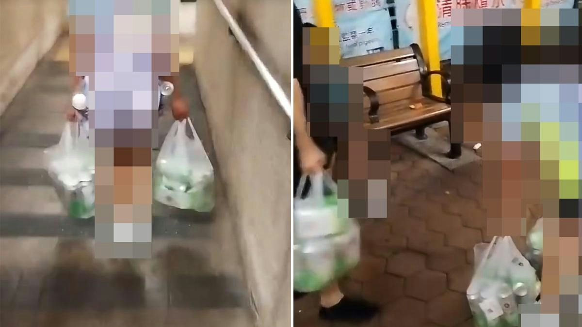 富泰邨女童孭爛書包苦拎兩袋啤酒惹議 父鬧廢人 學校:即時跟進
