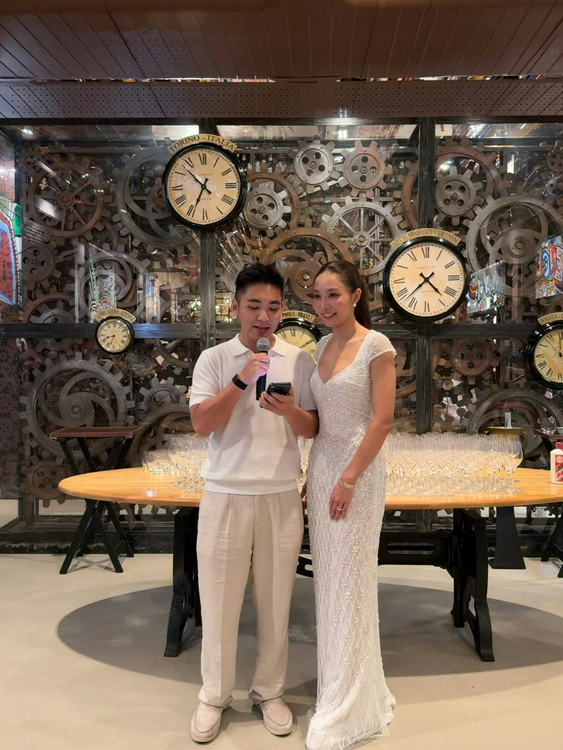 嚴子諭與太太(IG@carmenyim)