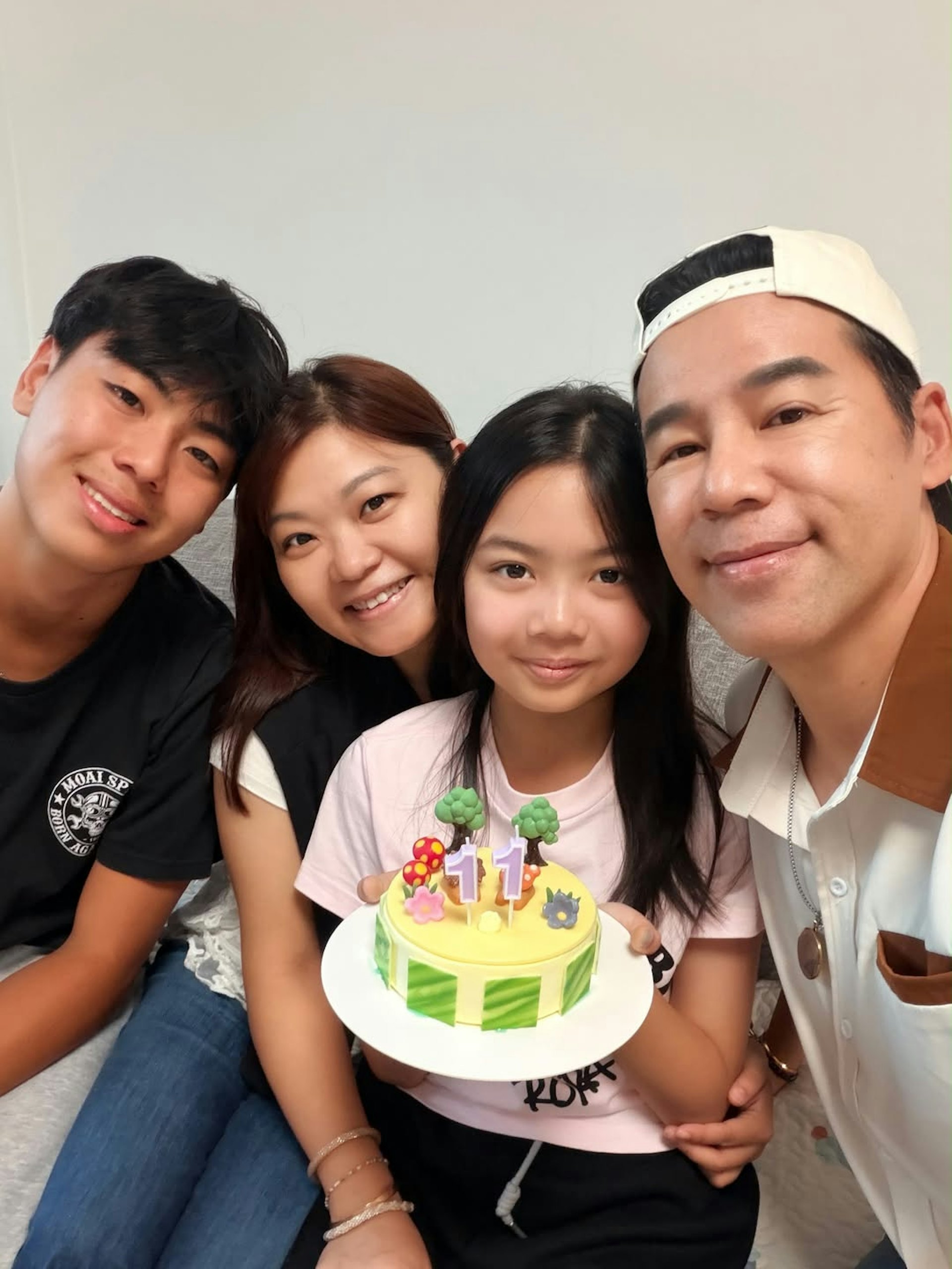 徐榮為愛女徐心怡慶祝11歲生日。(IG@tsuichanfamily)