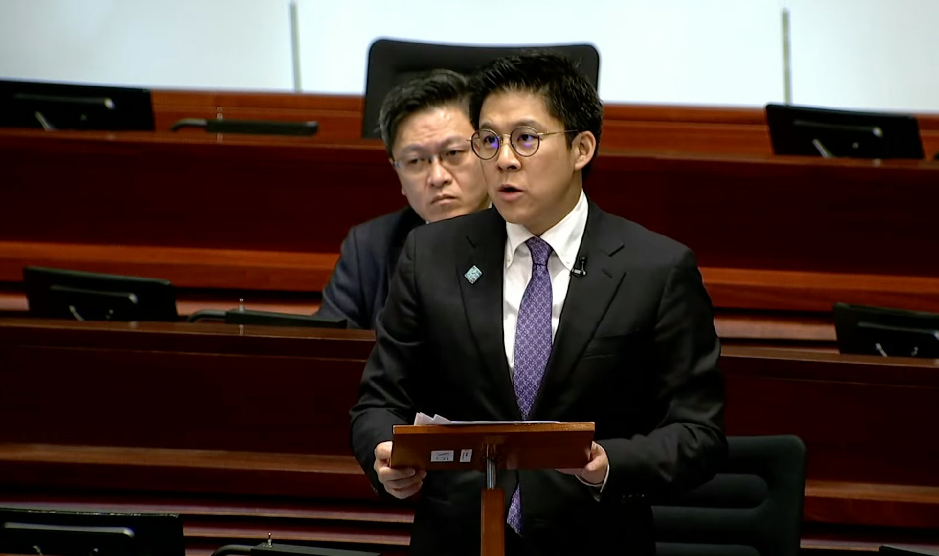 體演文出界議員霍啟剛。(立法會直播)