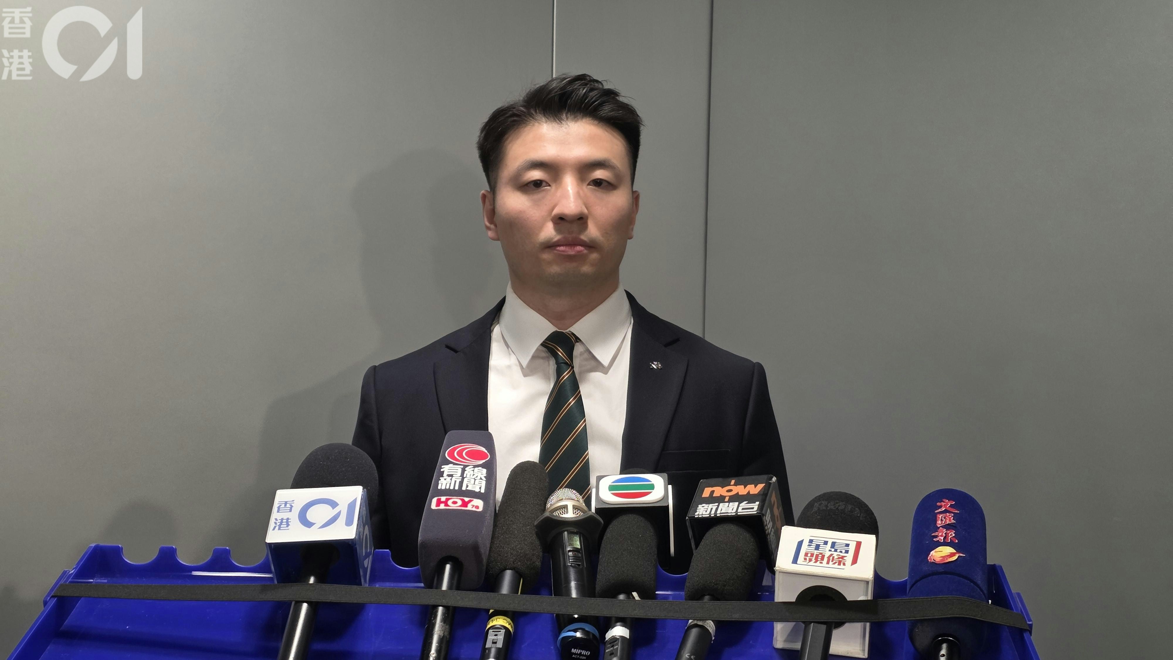 警方毒品調查科行動組第三隊高級督察朱俊業講述案情。