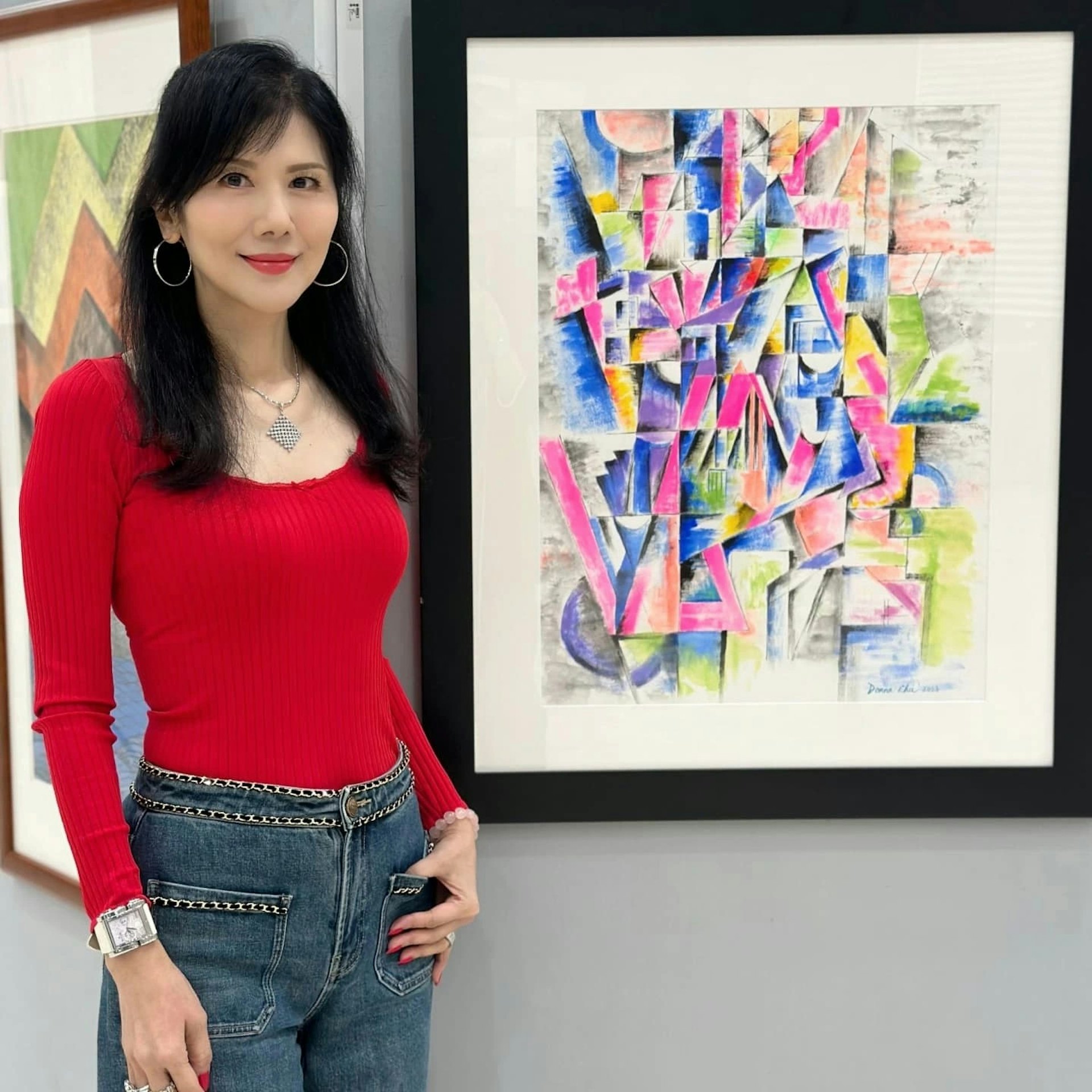 開畫展。(IG@donnachu12)