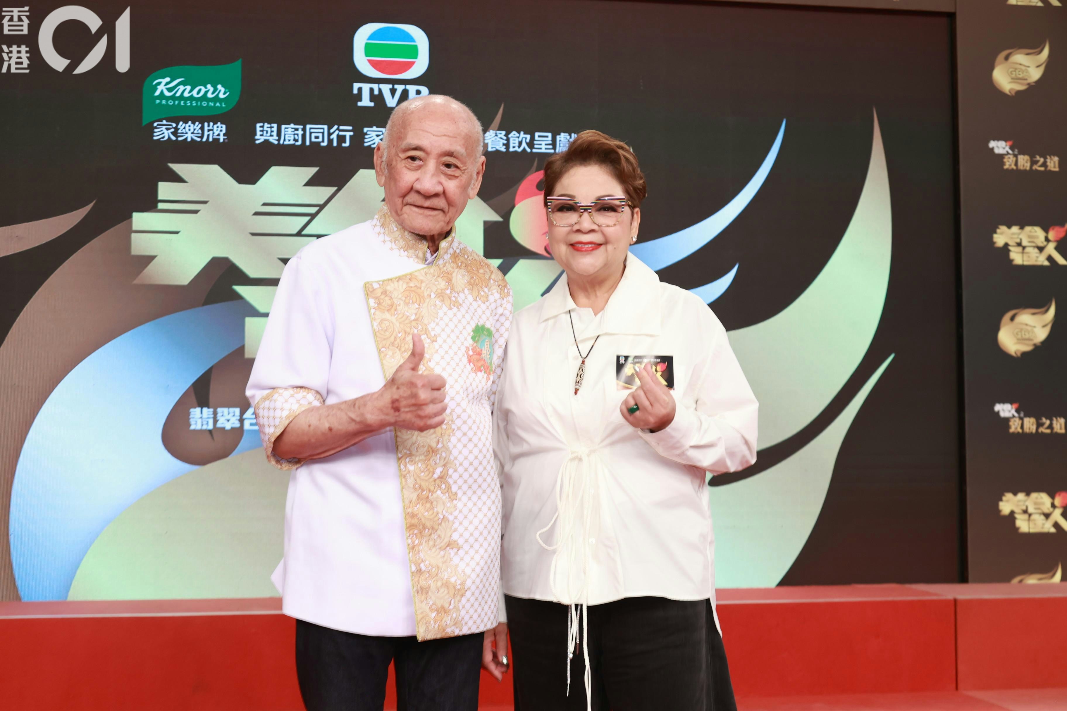 李家鼎(鼎爺)與肥媽(Maria Cordero)齊齊現身記者會。