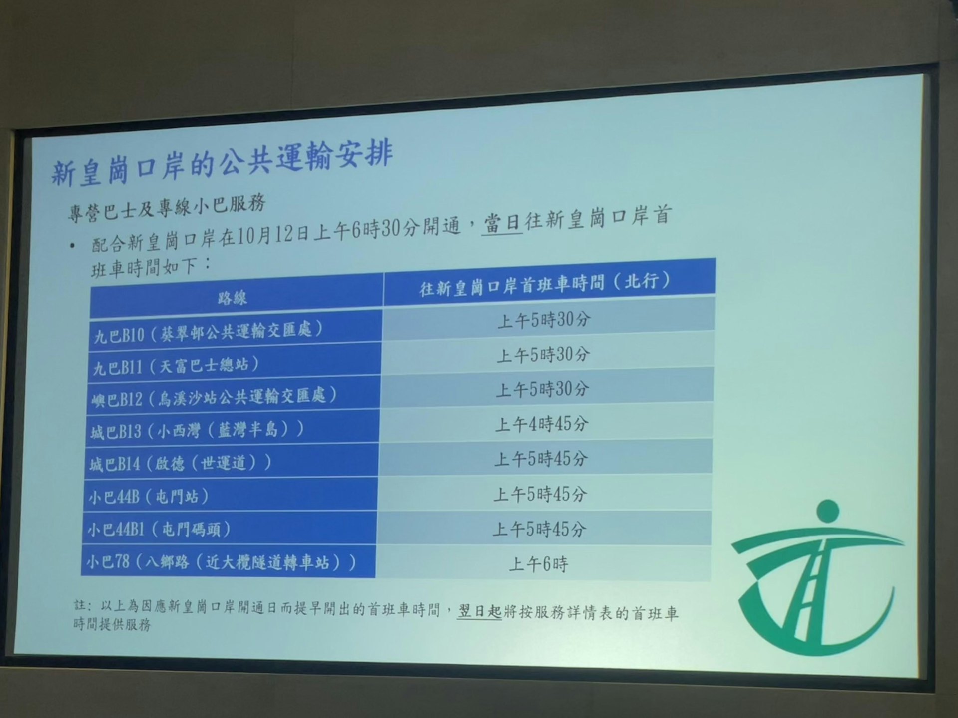 當日有五條巴士線和三條小巴線會提早開出。