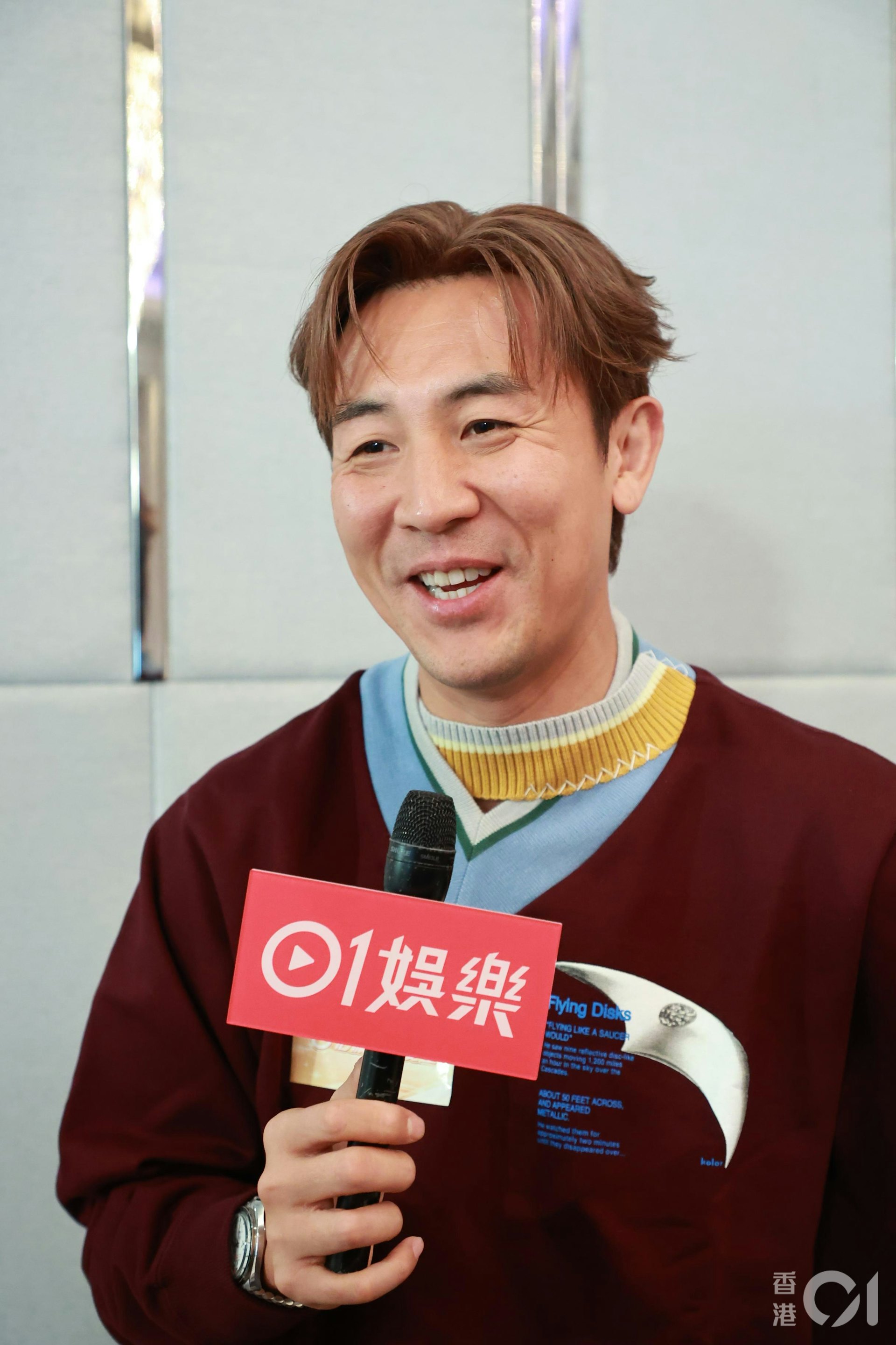 對於父親與姜大衛之間不和傳聞,譚俊彥表示沒有過問。