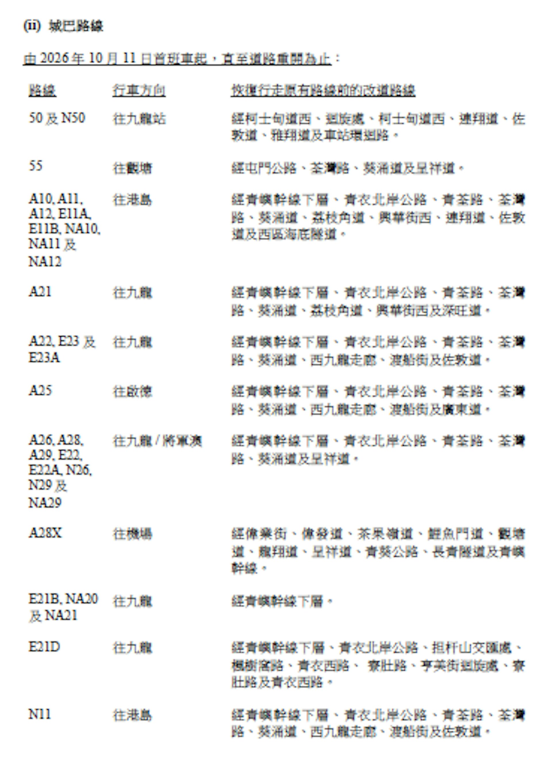 單車節日舉行,部份專營巴士將會改道。