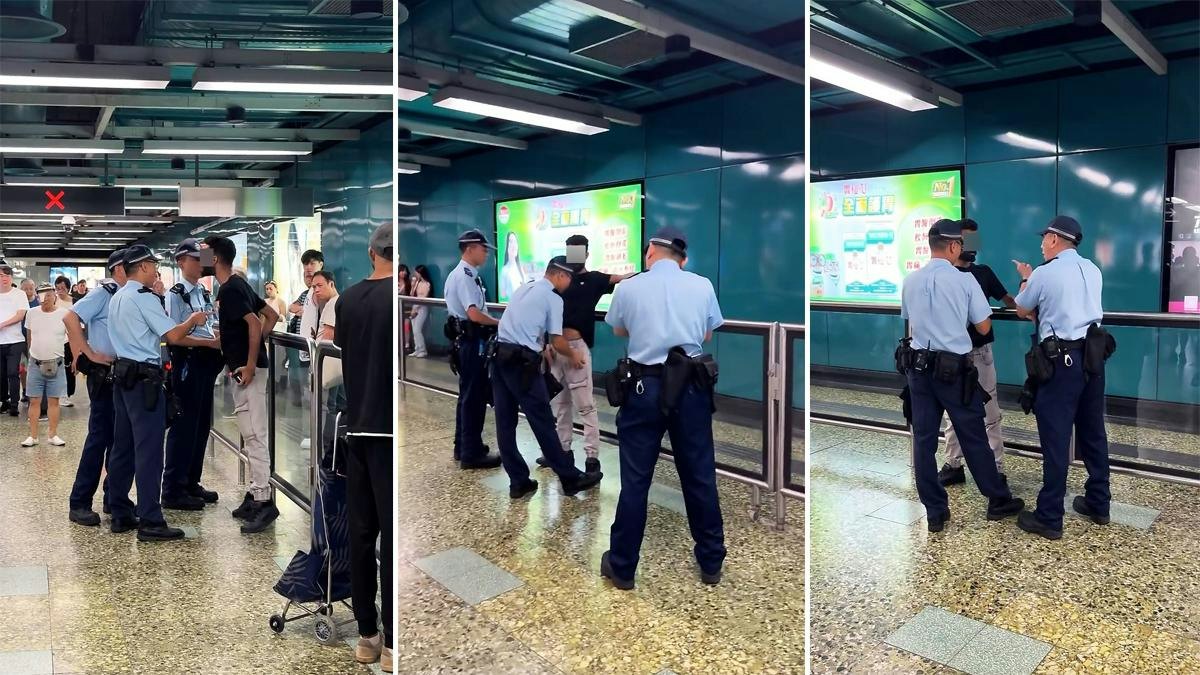 港鐵深水埗站男子遇查 爆粗罵警:我唔係Kai 收告票被捕|有片