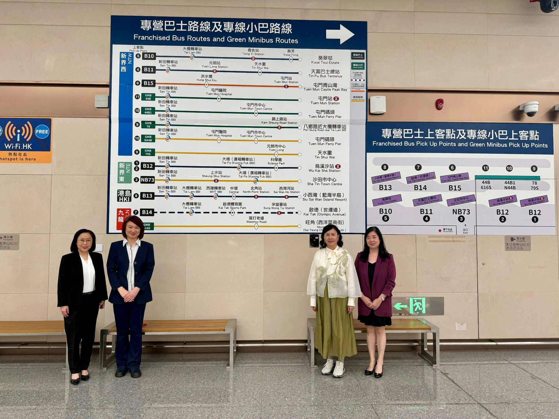 2026年10月11日,運輸及物流局局長陳美寶參觀重建後的新皇崗口岸。(運輸及物流局FB)