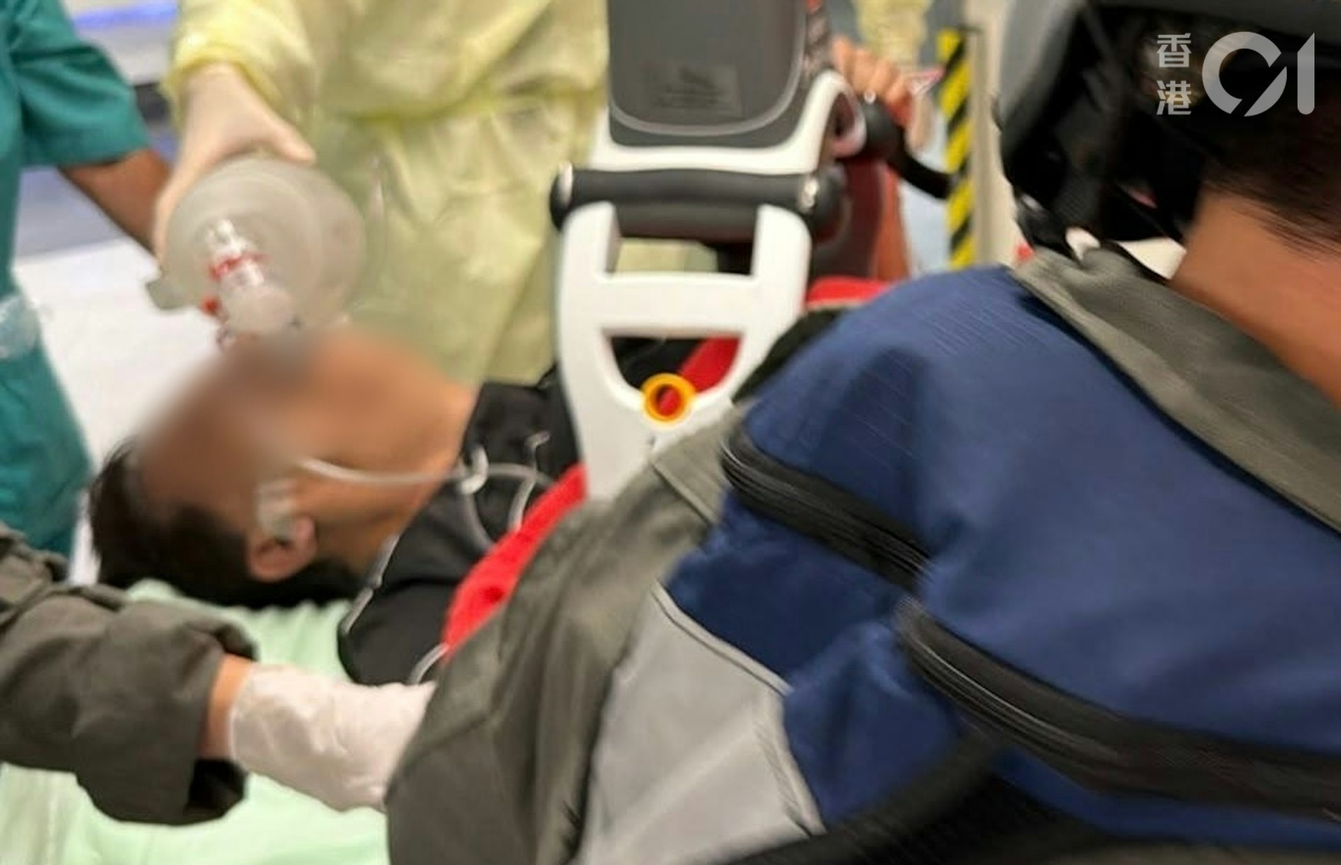 一名男子於船灣下苗田行山期間懷疑暈倒,由直升機送往東區醫院搶救。