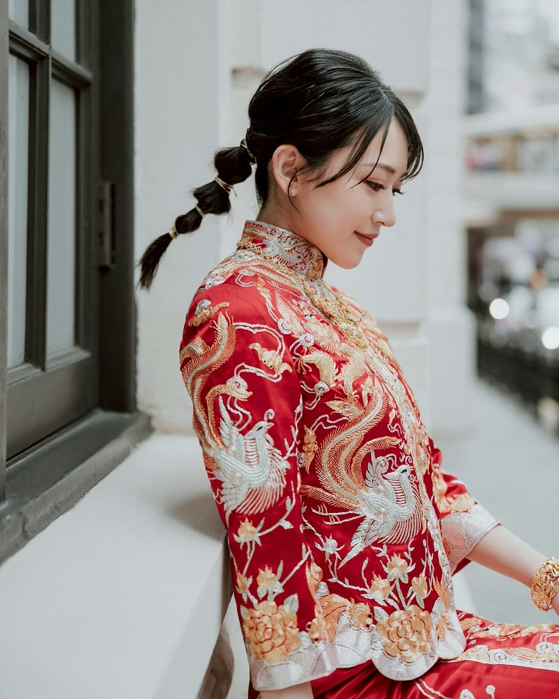 對香港傳統婚嫁文化極之尊重與熱愛。(IG@mayumi_mmm_)
