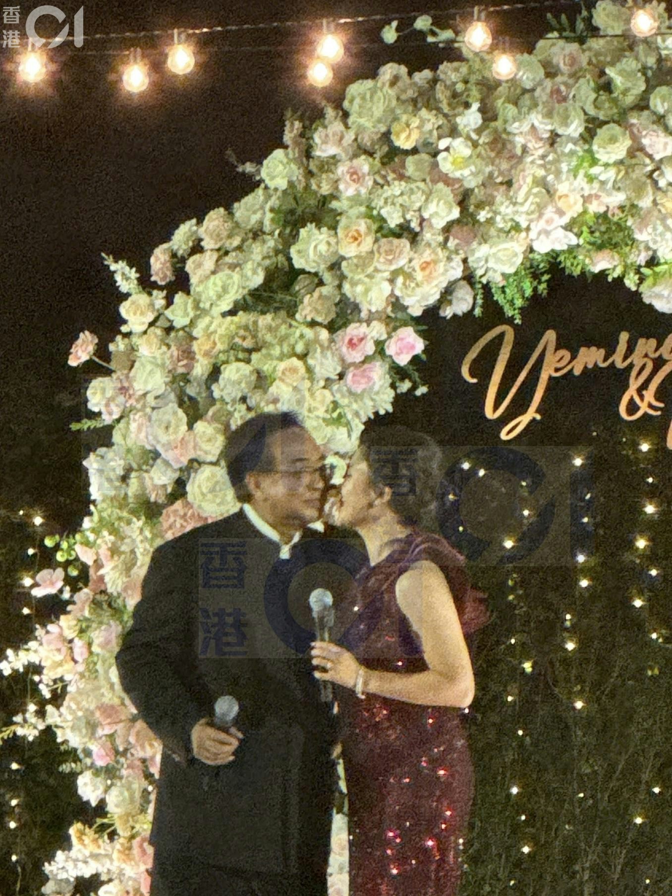 盧偉國與余仲欣在上水舉行婚禮。(香港01)