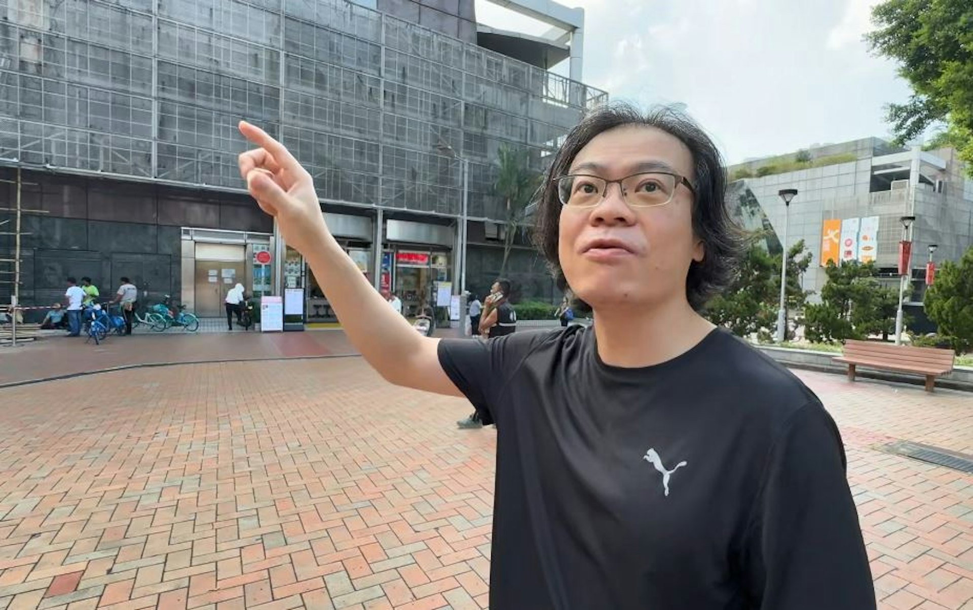 黃先生每日返工也經過+WOO嘉湖,讚嘆搭棚師傅技術超凡。