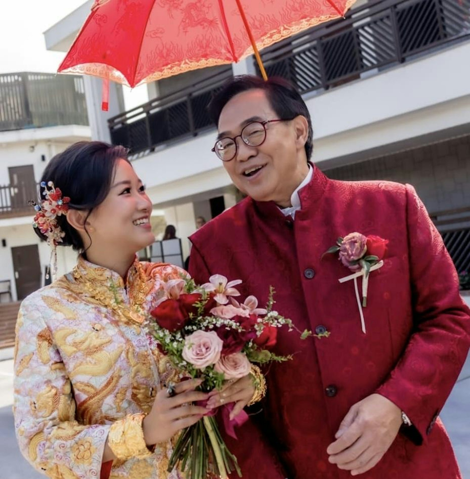 盧偉國、余仲欣結婚。(盧偉國FB)