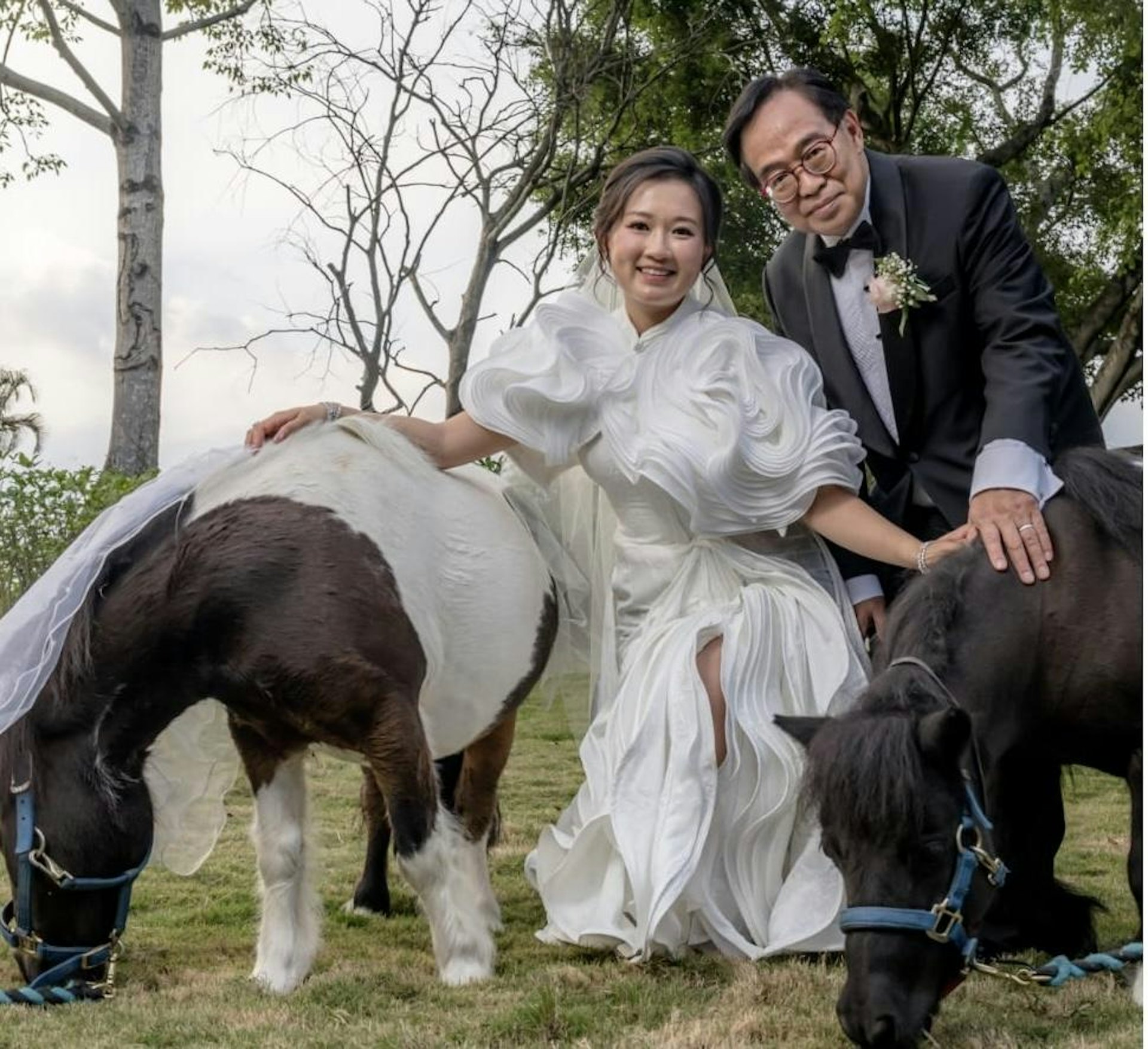 盧偉國、余仲欣結婚。(盧偉國FB)