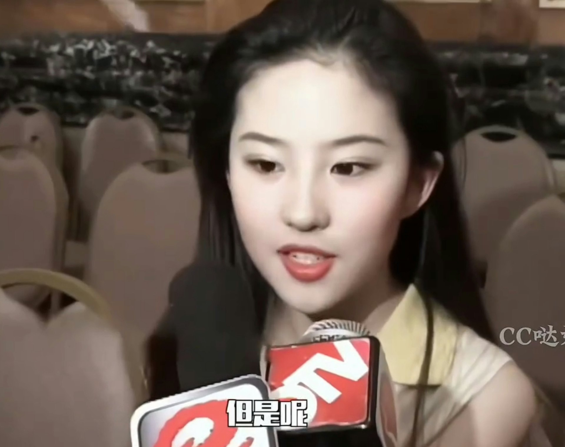 劉亦菲15歲接受訪問影像曝光。(IG@fenglixi_)