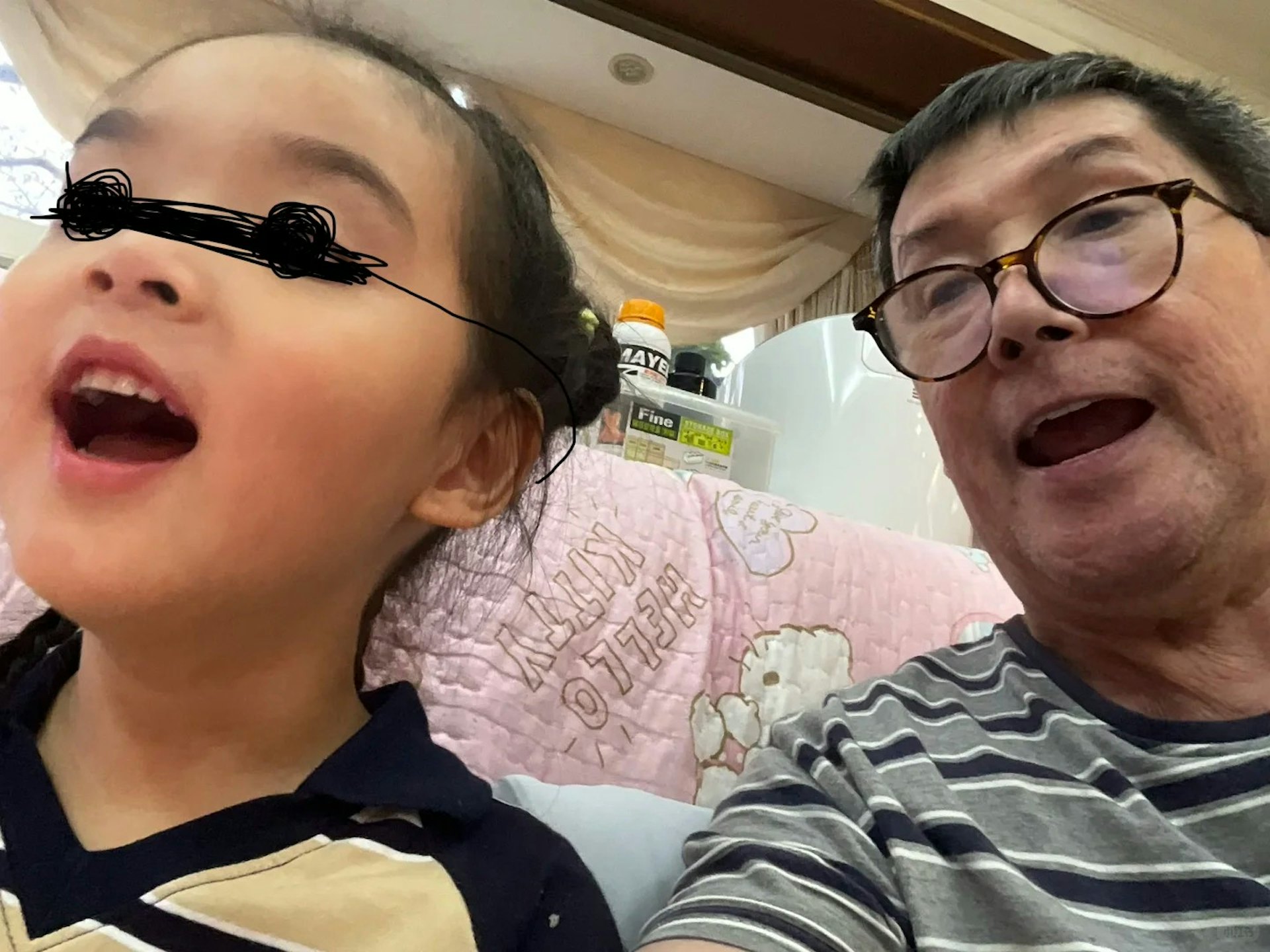 郭碧婷父亲在社交平台分享孙子日常。(小红书@养老者)