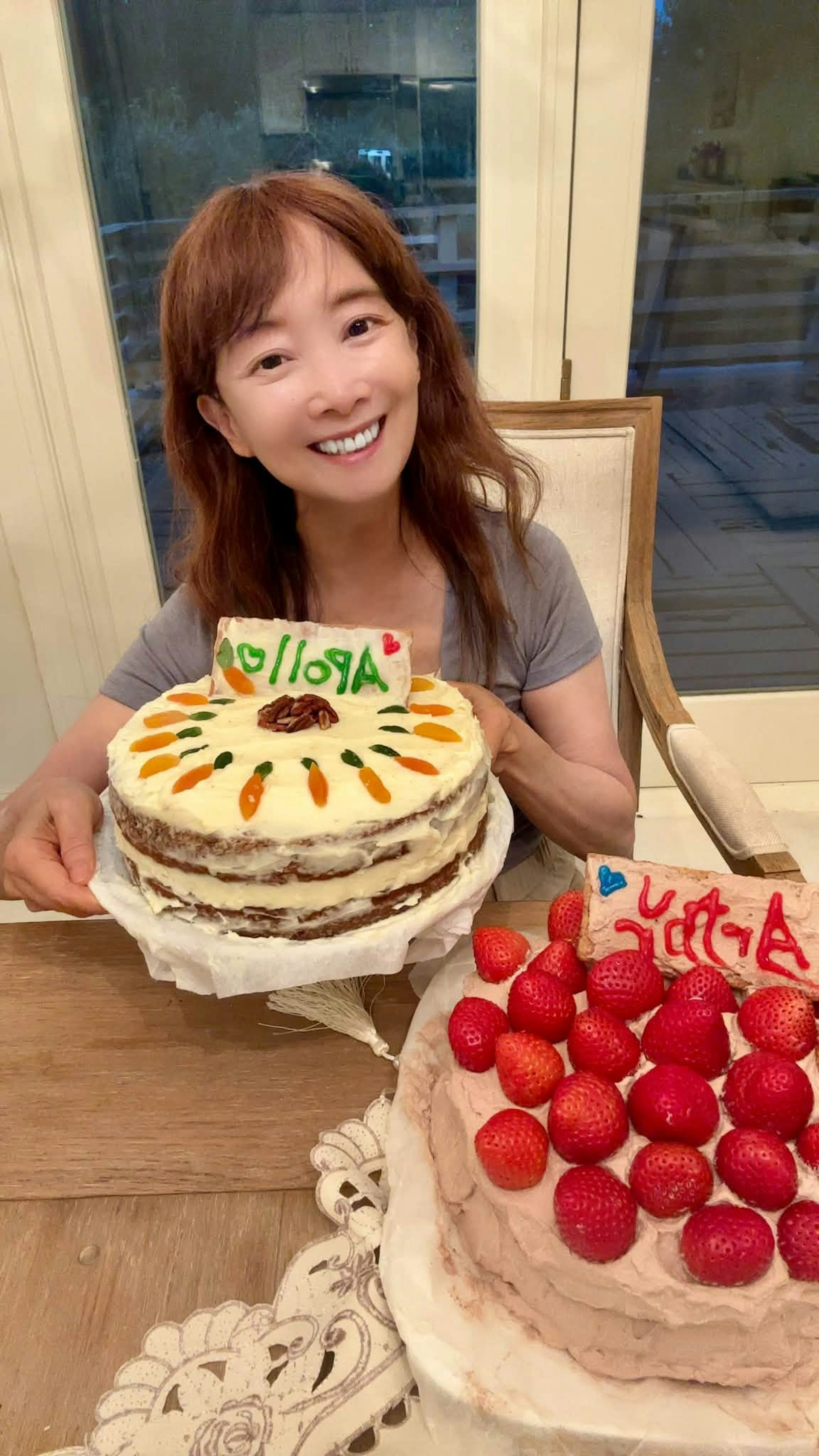 親手自製蛋糕。(FB@陳美齡細語)