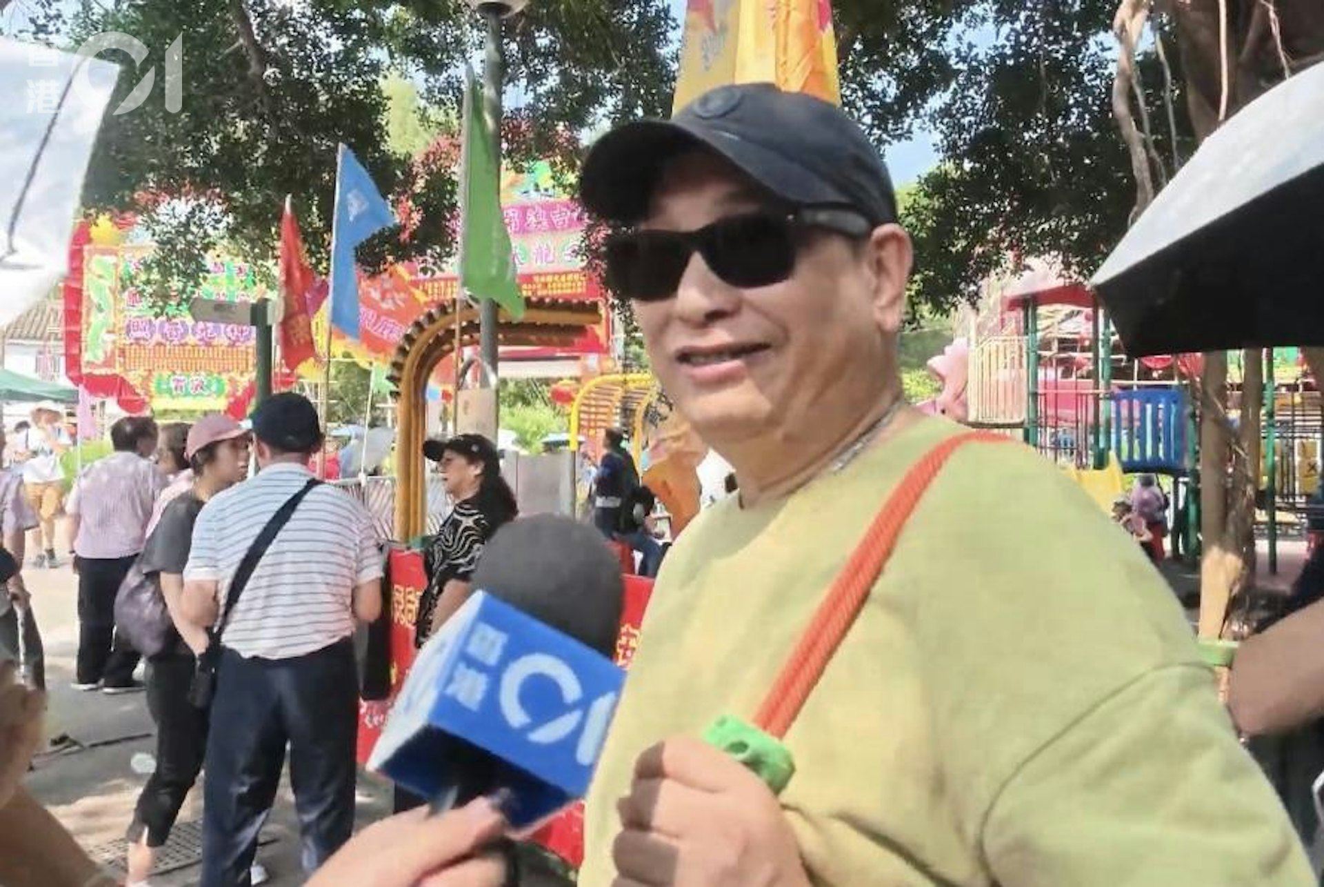 港人劉先生從東莞到吉澳,希望感受熱鬧氣氛。