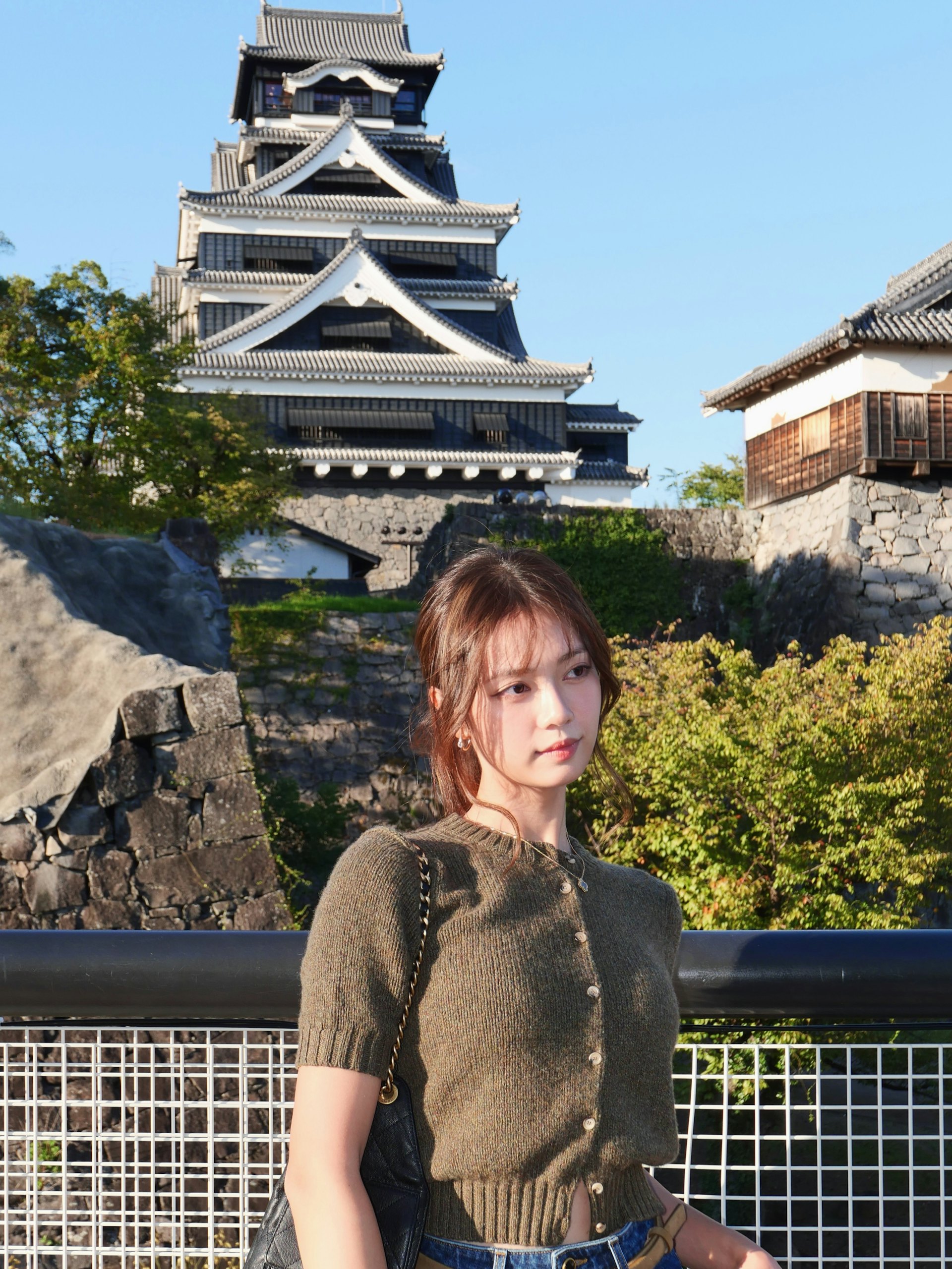 游嘉欣亦走访了熊本城及阿苏火山。(IG@kayan_yau)