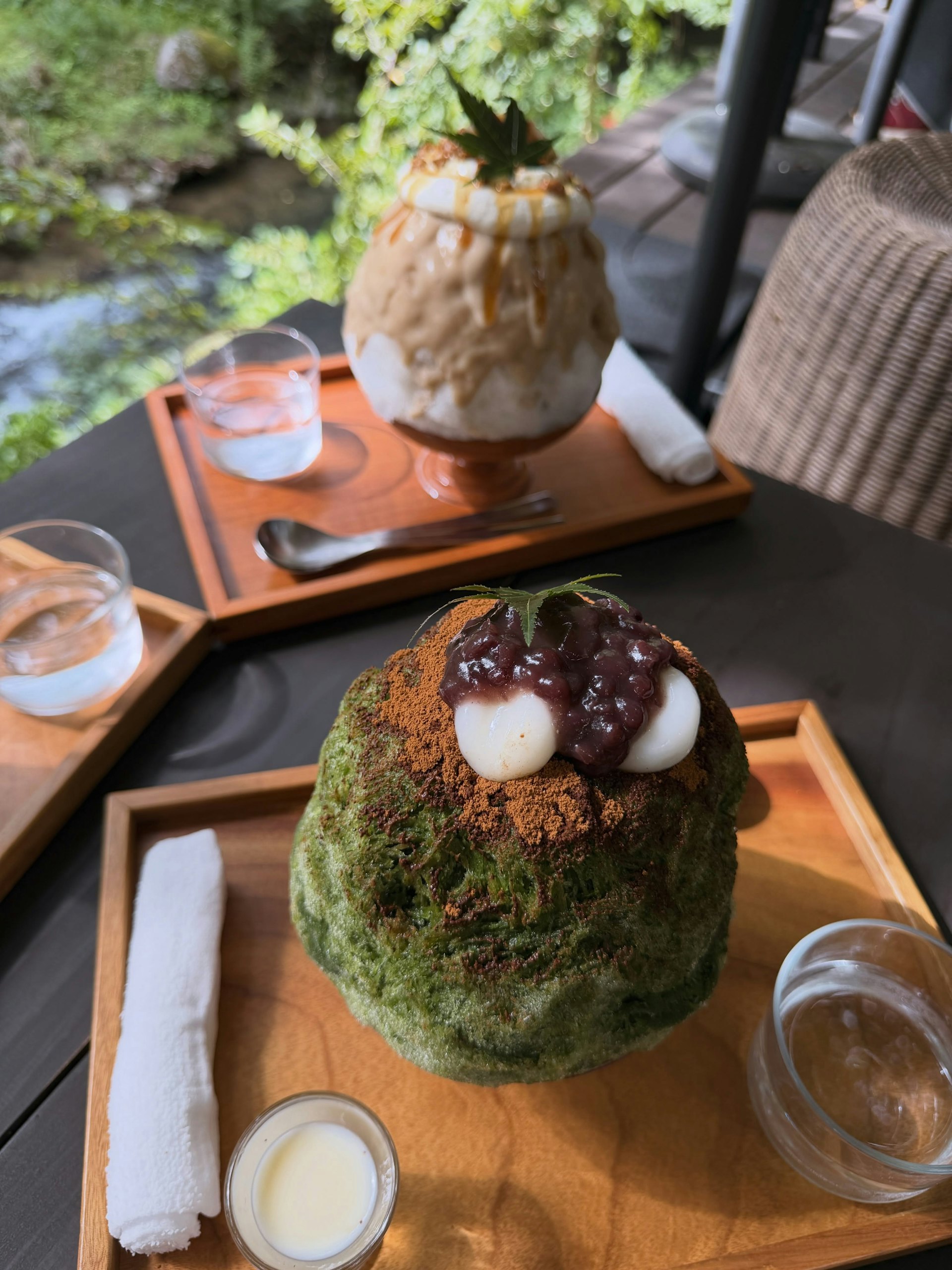 叹日式抹茶刨冰。(IG@kayan_yau)