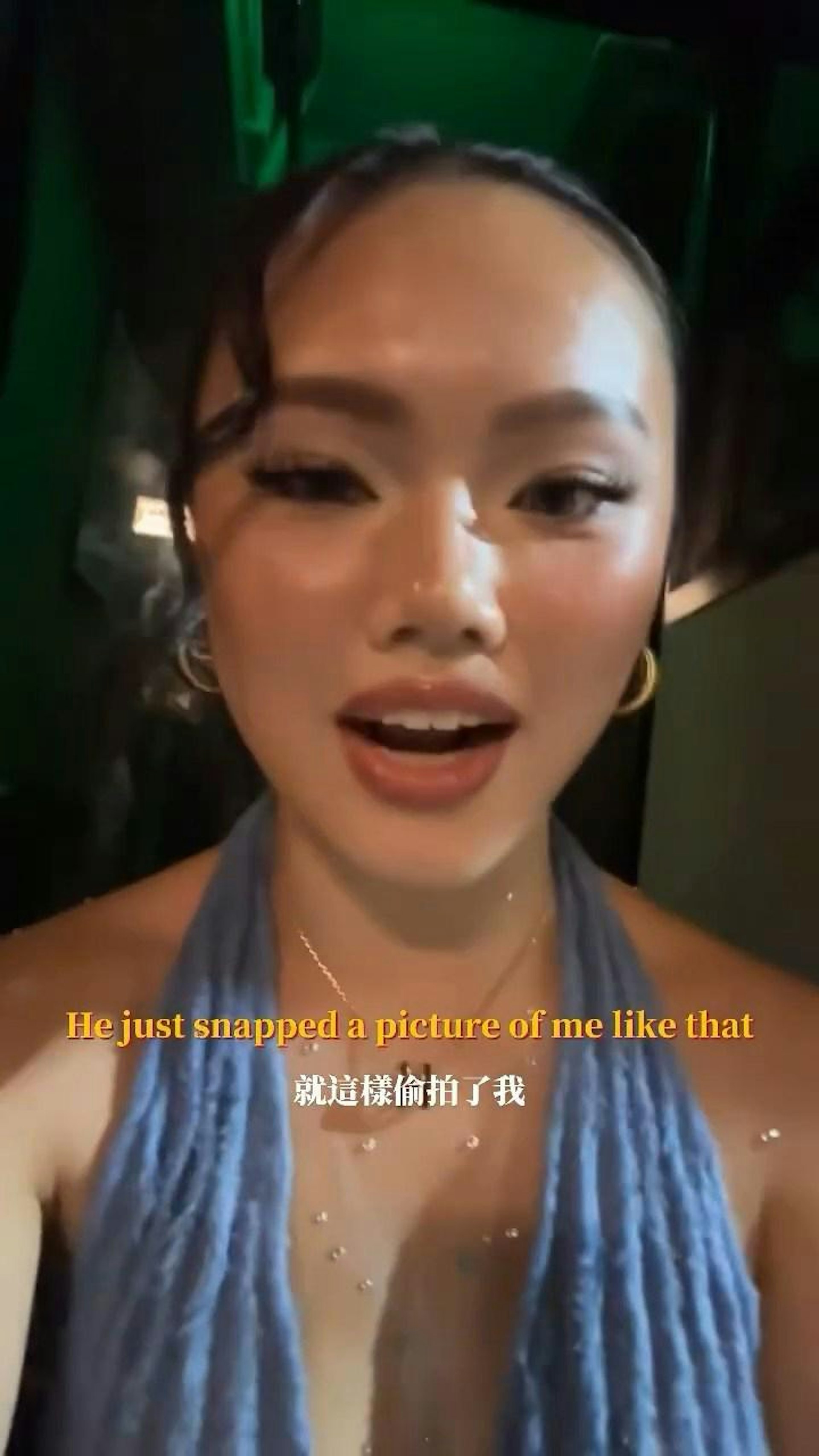 以18岁之龄参加《香港小姐2026》的KOL李欣颖(Rachel Li)于Threads发布影片,「公审」在中环卑利街被2名男子偷拍。(Threads@rachelywww)