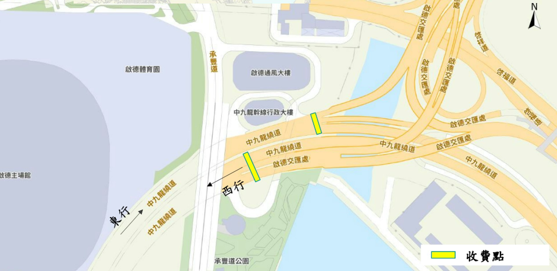 中九龙绕道12月6日全线通车 油麻地东口设8元收费点 中九龙绕道12月6日全线通车 油麻地东口设8元收费点