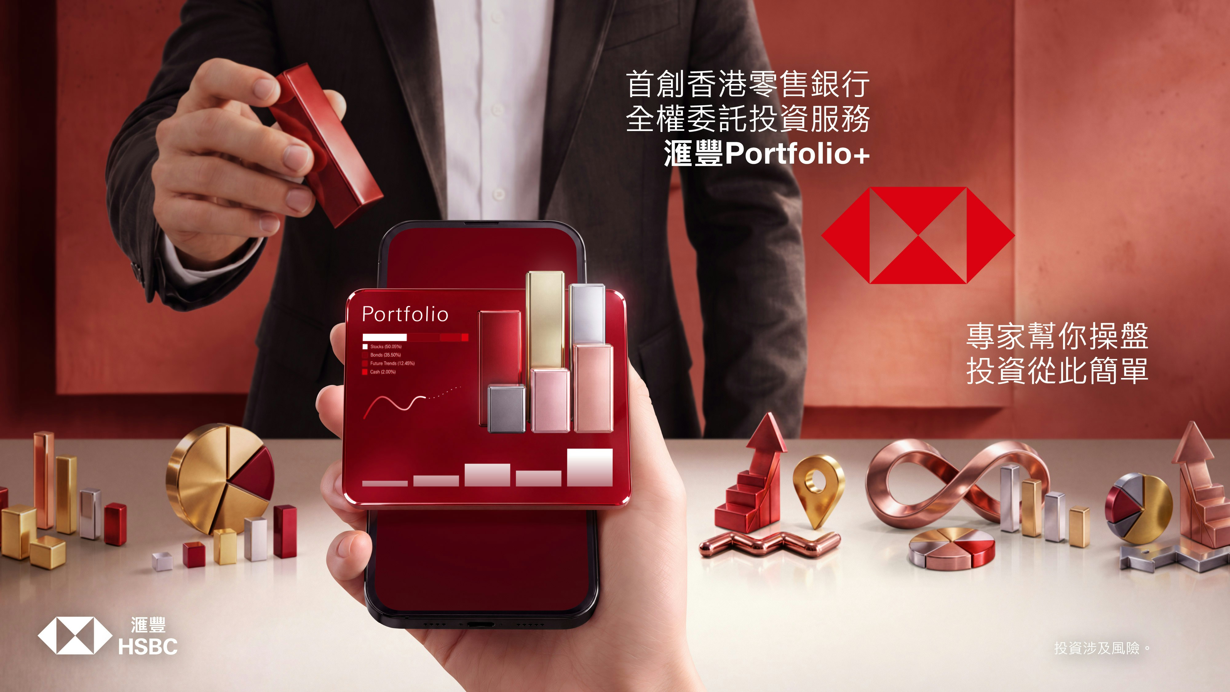 投資卻無暇管理?滙豐Portfolio+ 1萬元入場 專家操盤掌投資實況