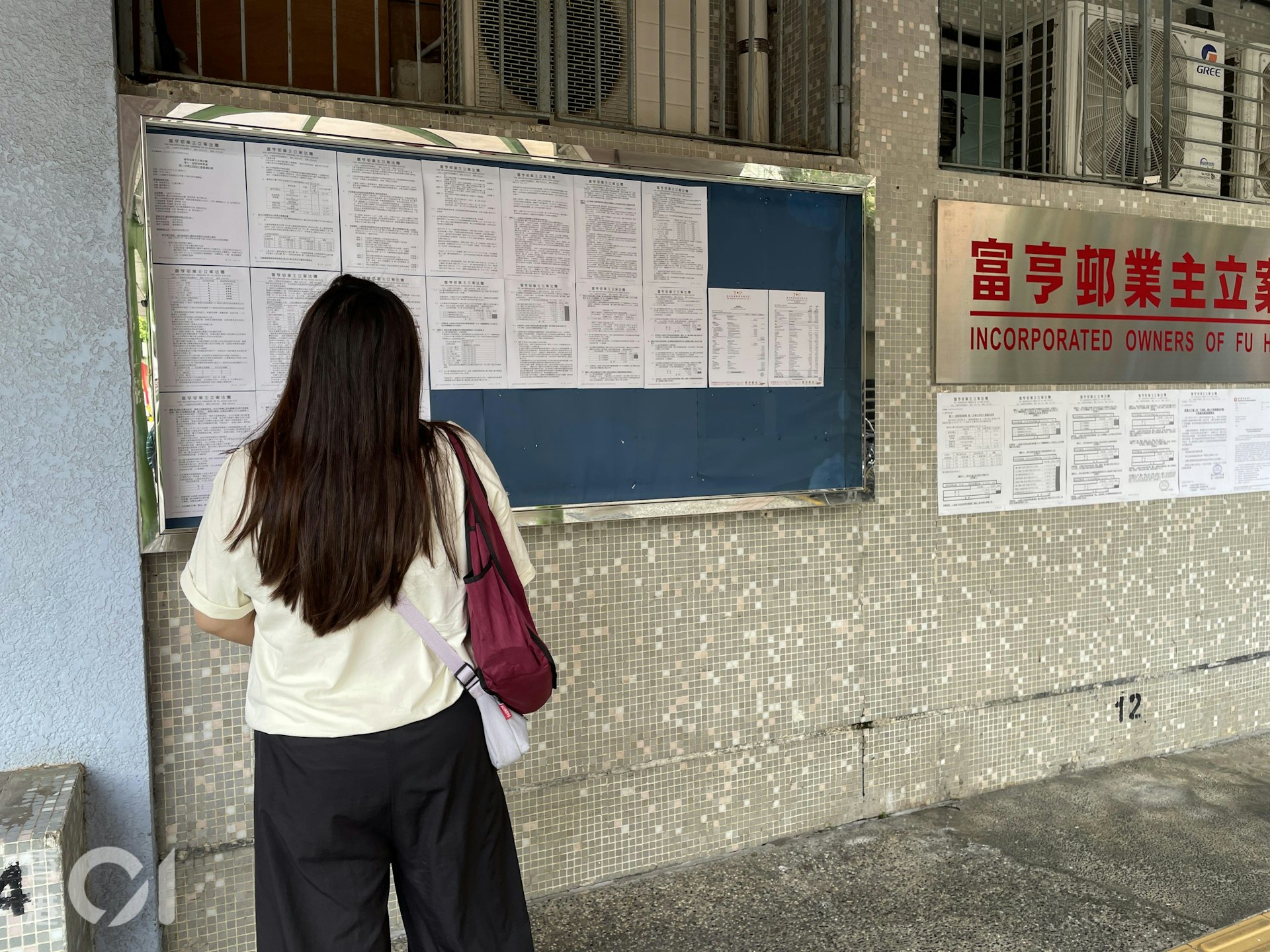 亨龙楼居民黄小姐说,今早经过大厦大堂,未见到关于台日的公告,仍未知是否已暂缓批出合约。