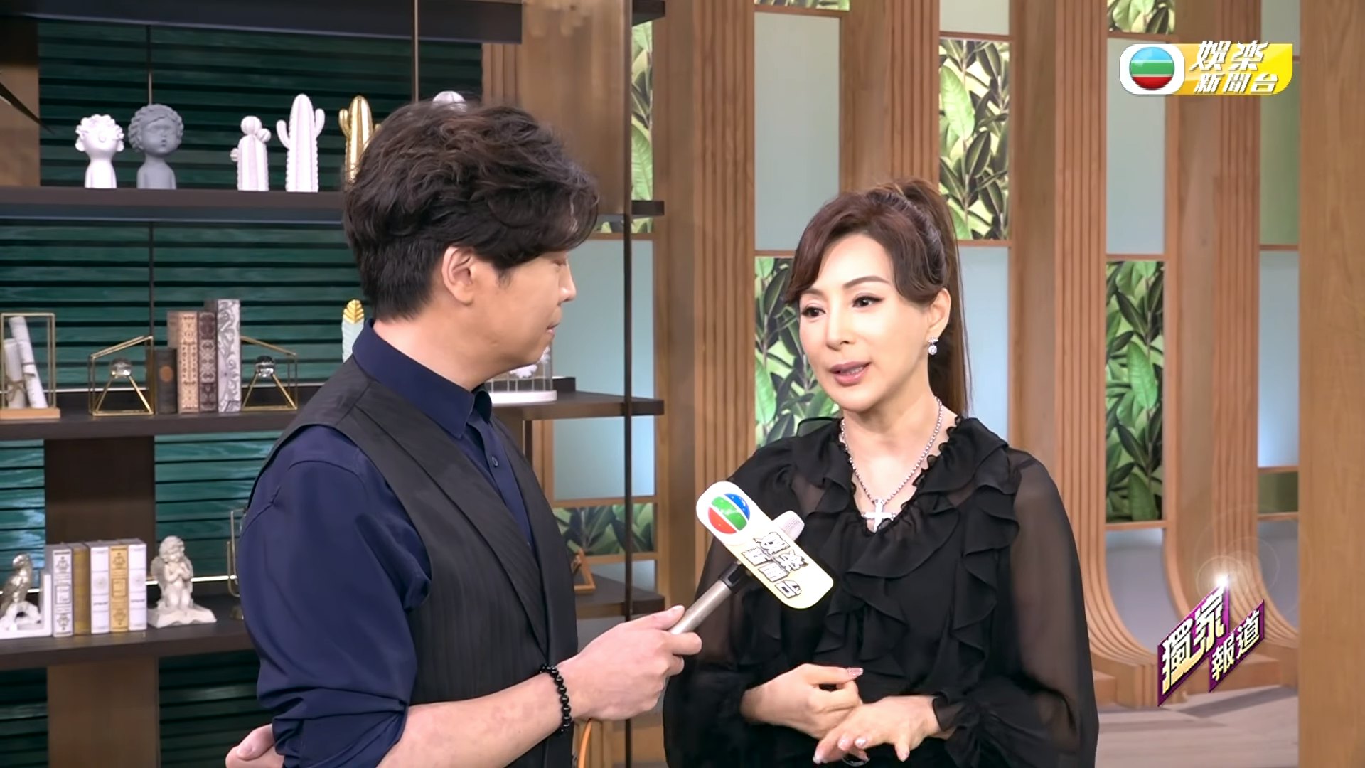 罗霖如今暂无大碍。(《TVB娱乐新闻台》节目截图)