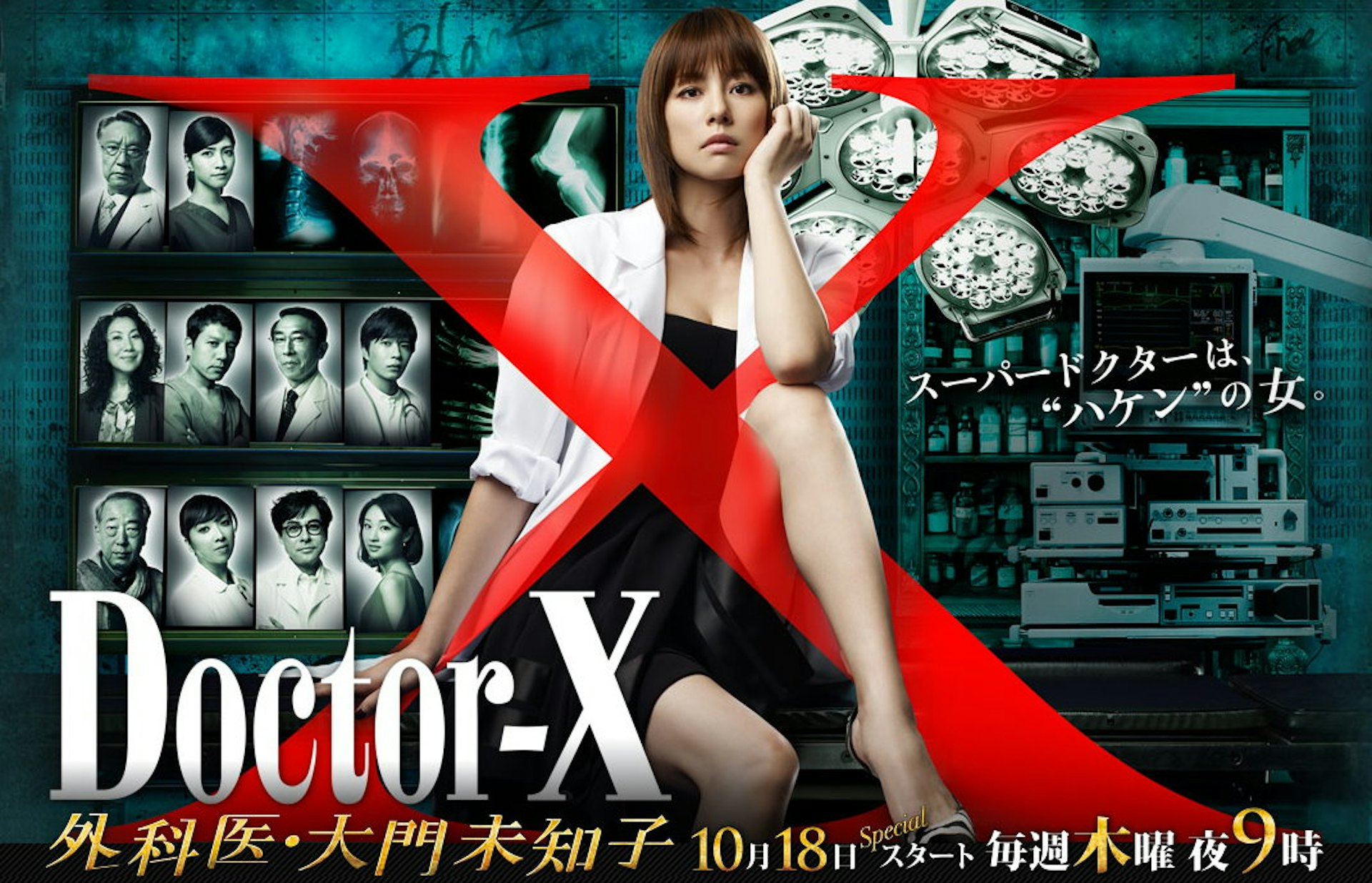 网民热议《Doctor X》日韩两版差异。(《派遣女医X》宣传海报)