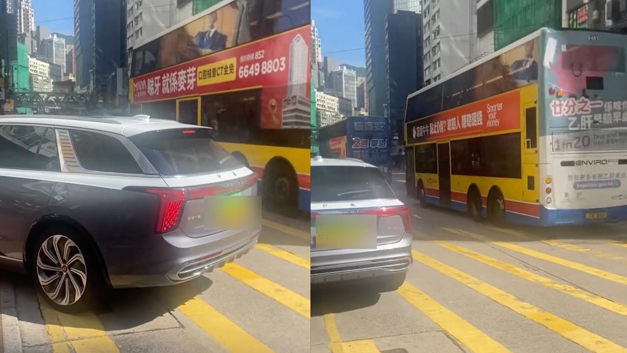 有片|銅鑼灣SOGO外兩地牌私家車剷行人路 目擊者:以為死神來了